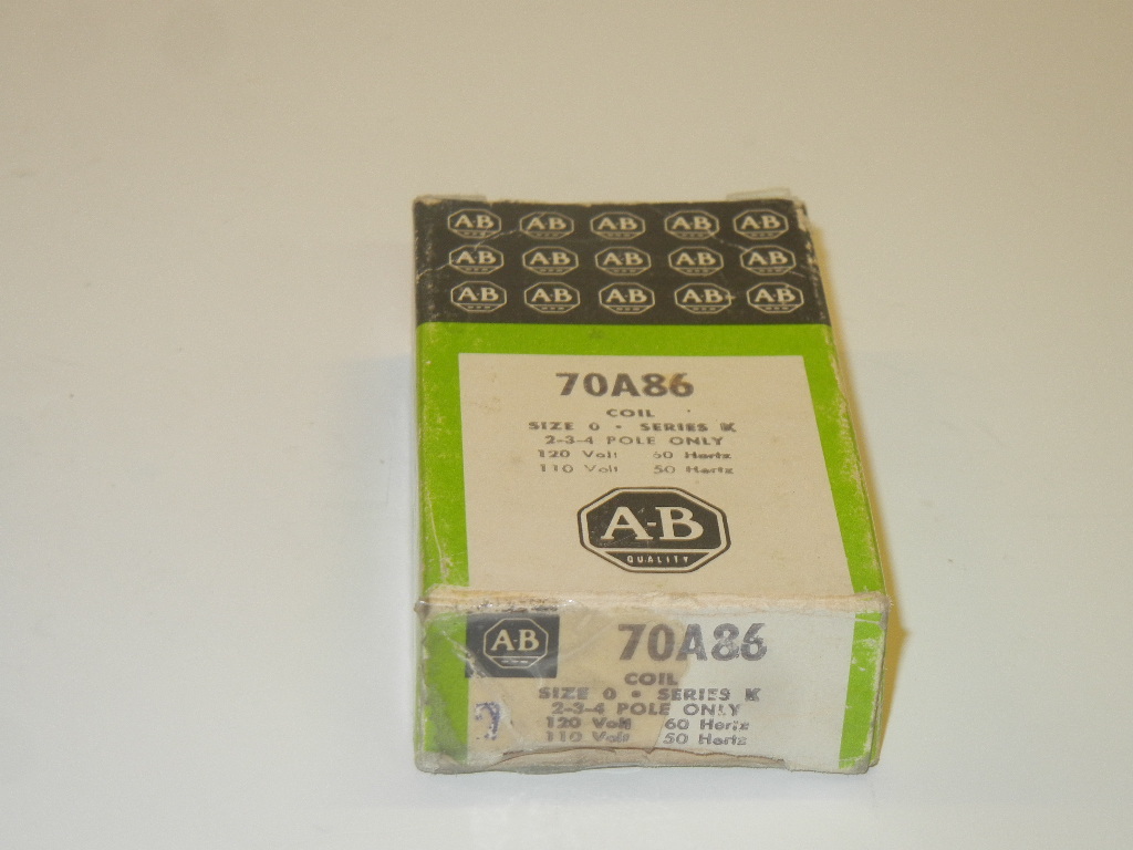 ALLEN BRADLEY 70A86 NEW SIZE 0 OPERATING COIL 120V 60HZ / 110V 50HZ 70A86