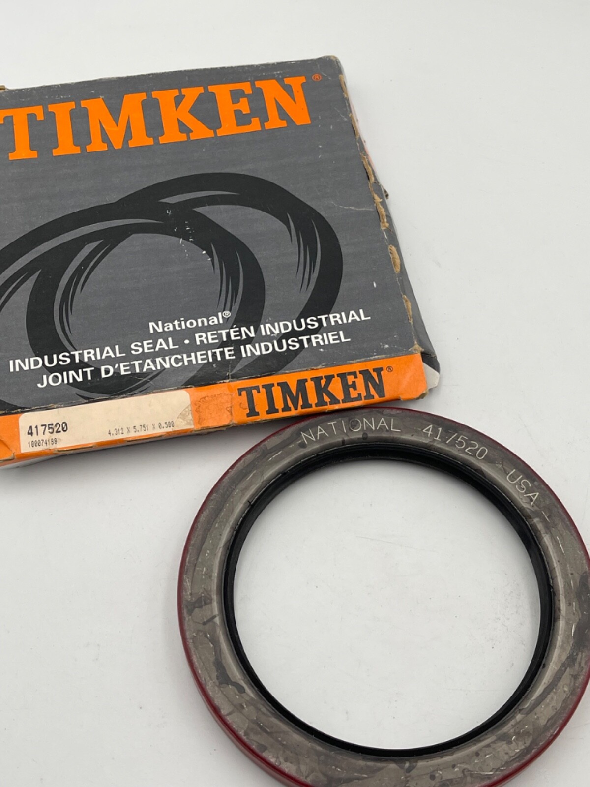 TIMKEN Industrial OIL SEAL 417520: 4.312in ID X 5.751in OD X 0.500in