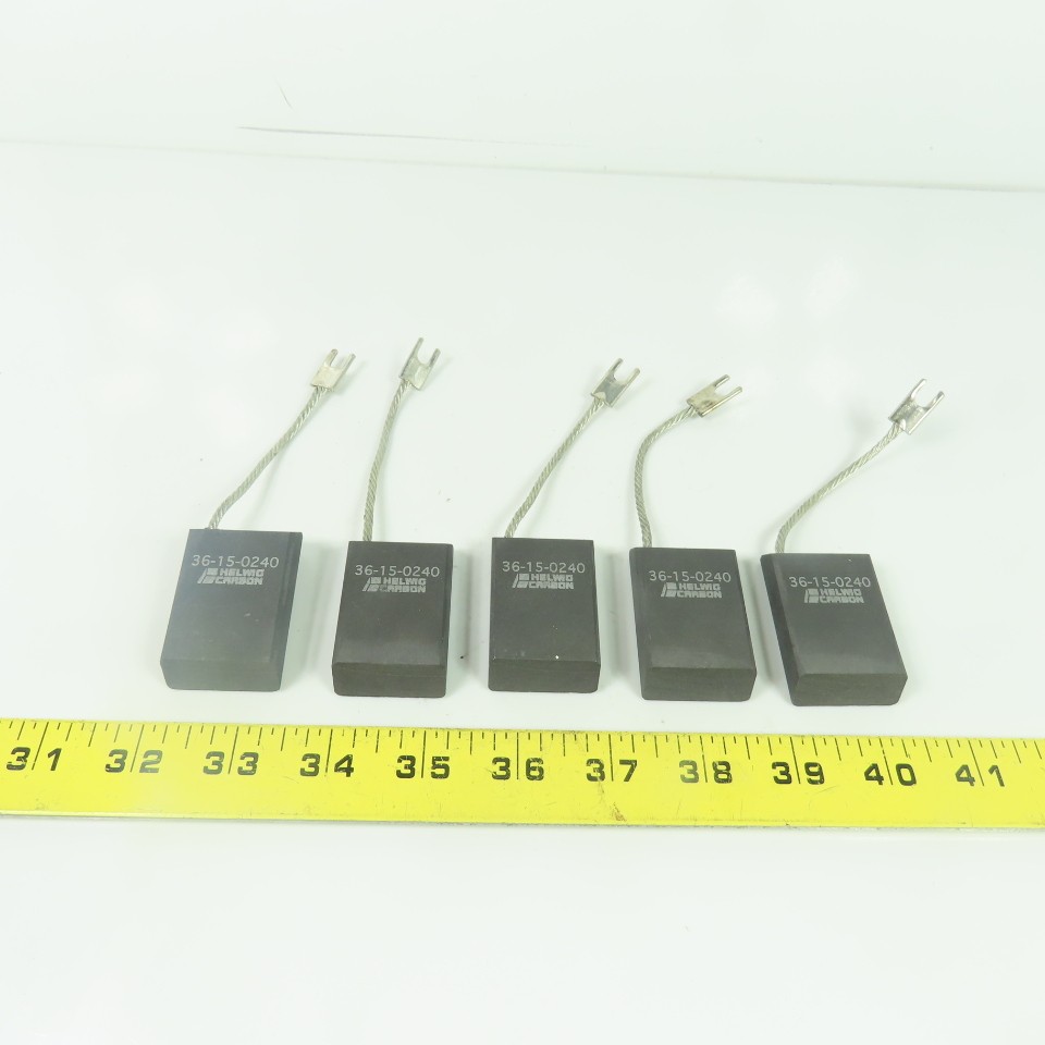 Helwig Carbon 36-15-0240 Carbon Electric Motor Brush 2″ x 1-1/4″ x 1/2″ Lot Of 5
