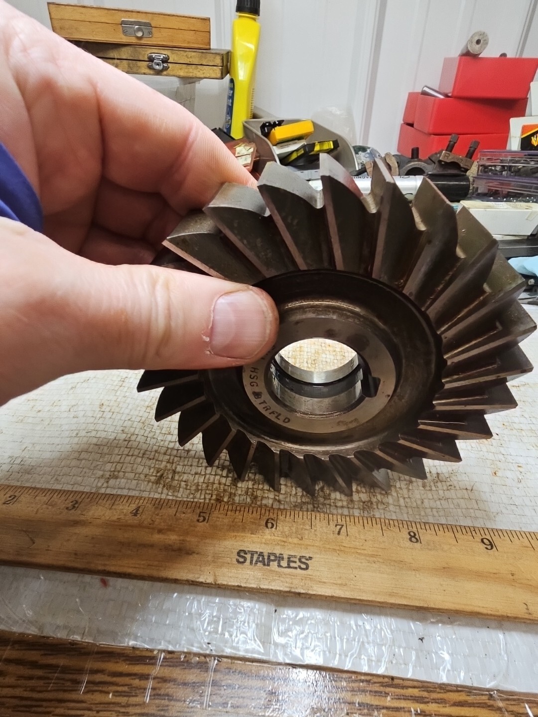 BUTTERFIELD 5″ X 1″ X 1 1/4″ SIDE MILLING CUTTER STRAIGHT TOOTH HSG LOOKS NEW