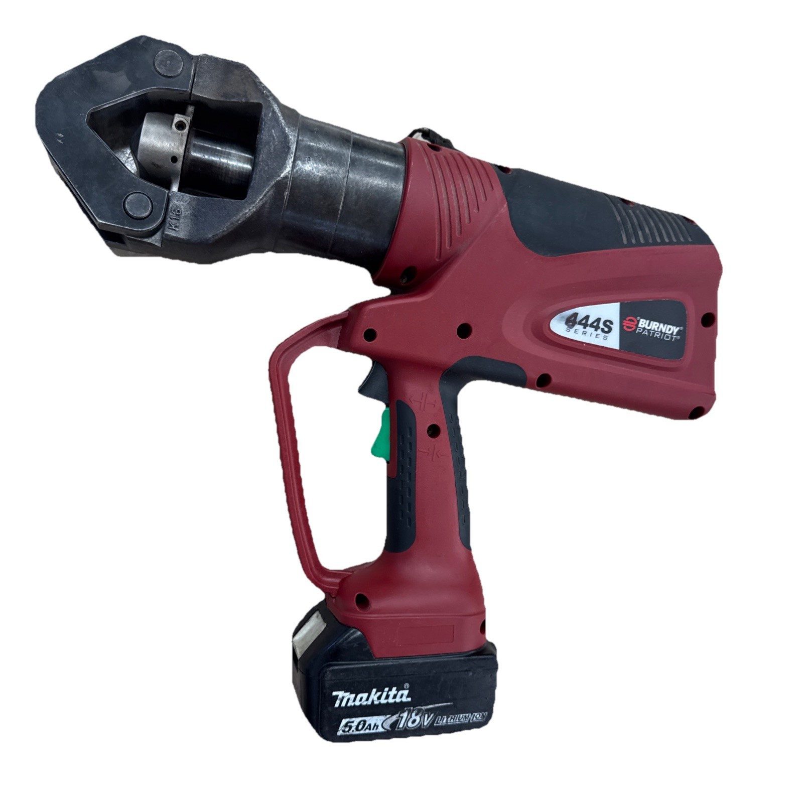 Burndy Patriot 444S Series Battery Actuated Hydraulic Crimping Tool w/ Battery