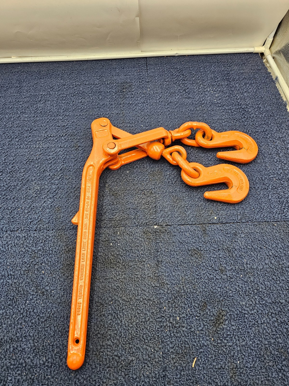 3/8″ G7 to 1/2″ G4 Lever Load Binder Forged Steel Powder Coated Orange