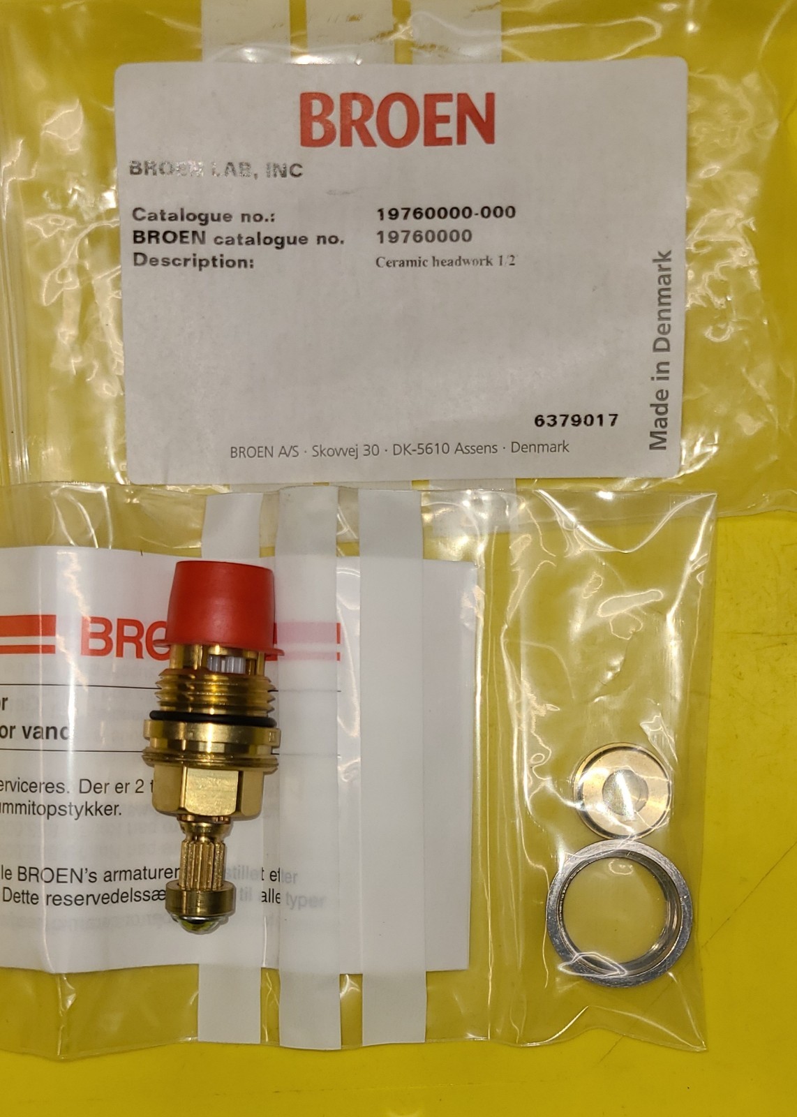Broen 19760000 Ceramic headwork with M24-G1/2 adapter