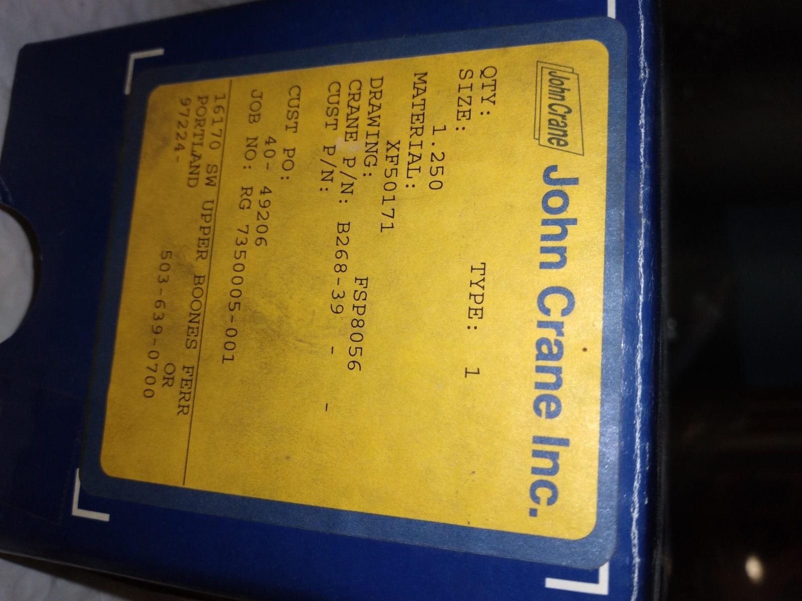 JOHN CRANE B268-39 1.25 seal kit