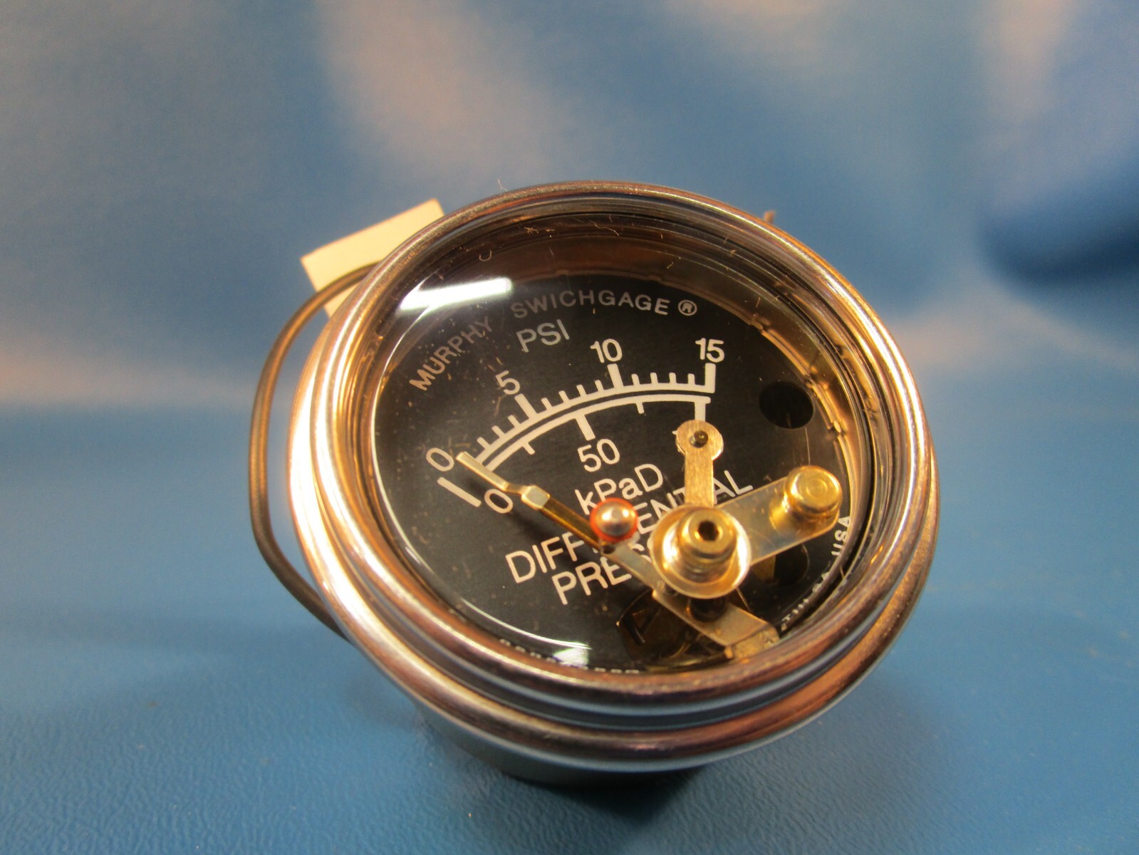 MURPHY 20DP-15, Differential Pressure Swichgage, 2″ Dual-Scale Dial, 0-15 PSI Pr