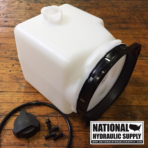 SPX Stone/Fenner Plastic Reservoir Tank, Snow Plow Power Unit, Hiniker, DC80-SPC