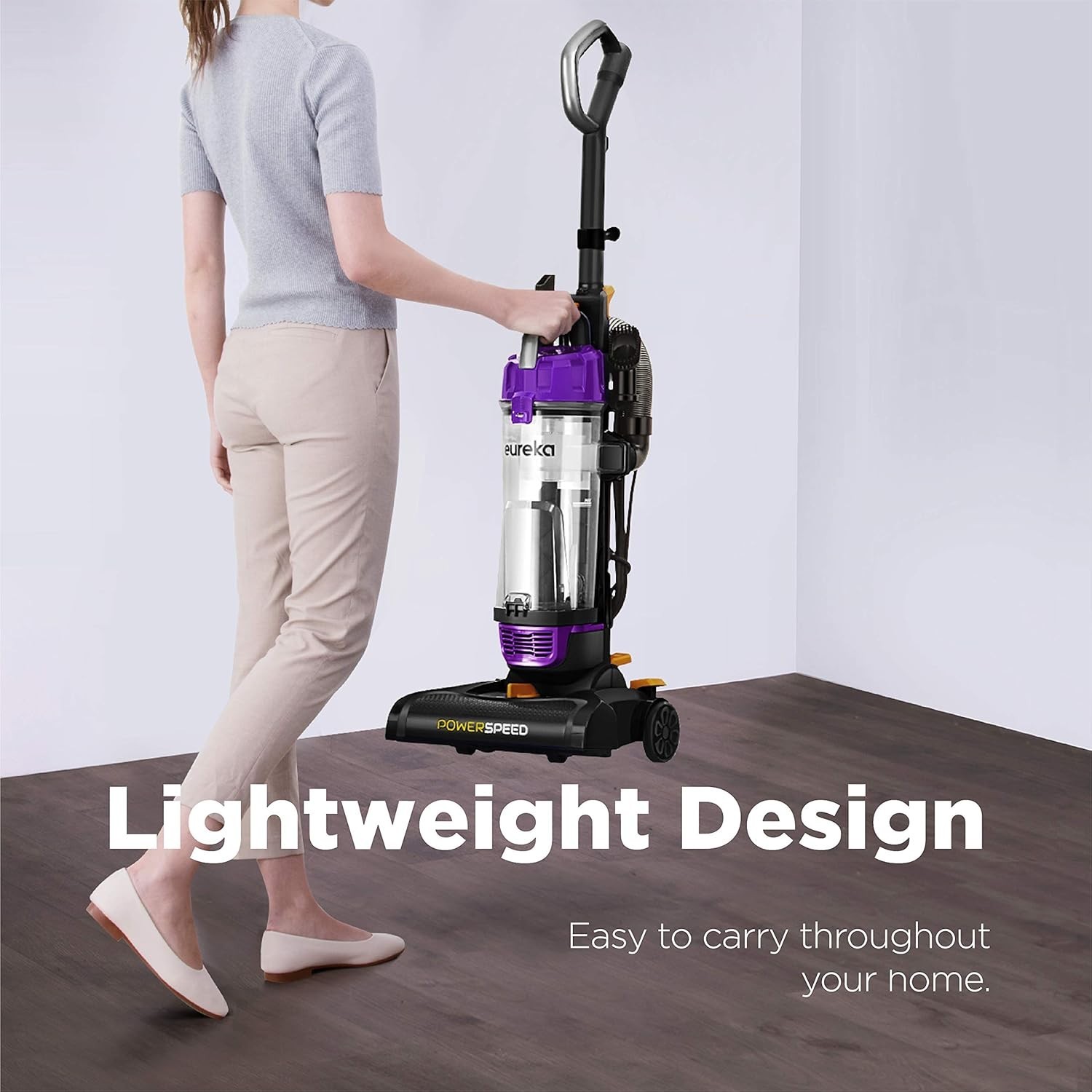 Eureka NEU182B PowerSpeed Bagless Upright Vacuum Cleaner Purple Lightweight