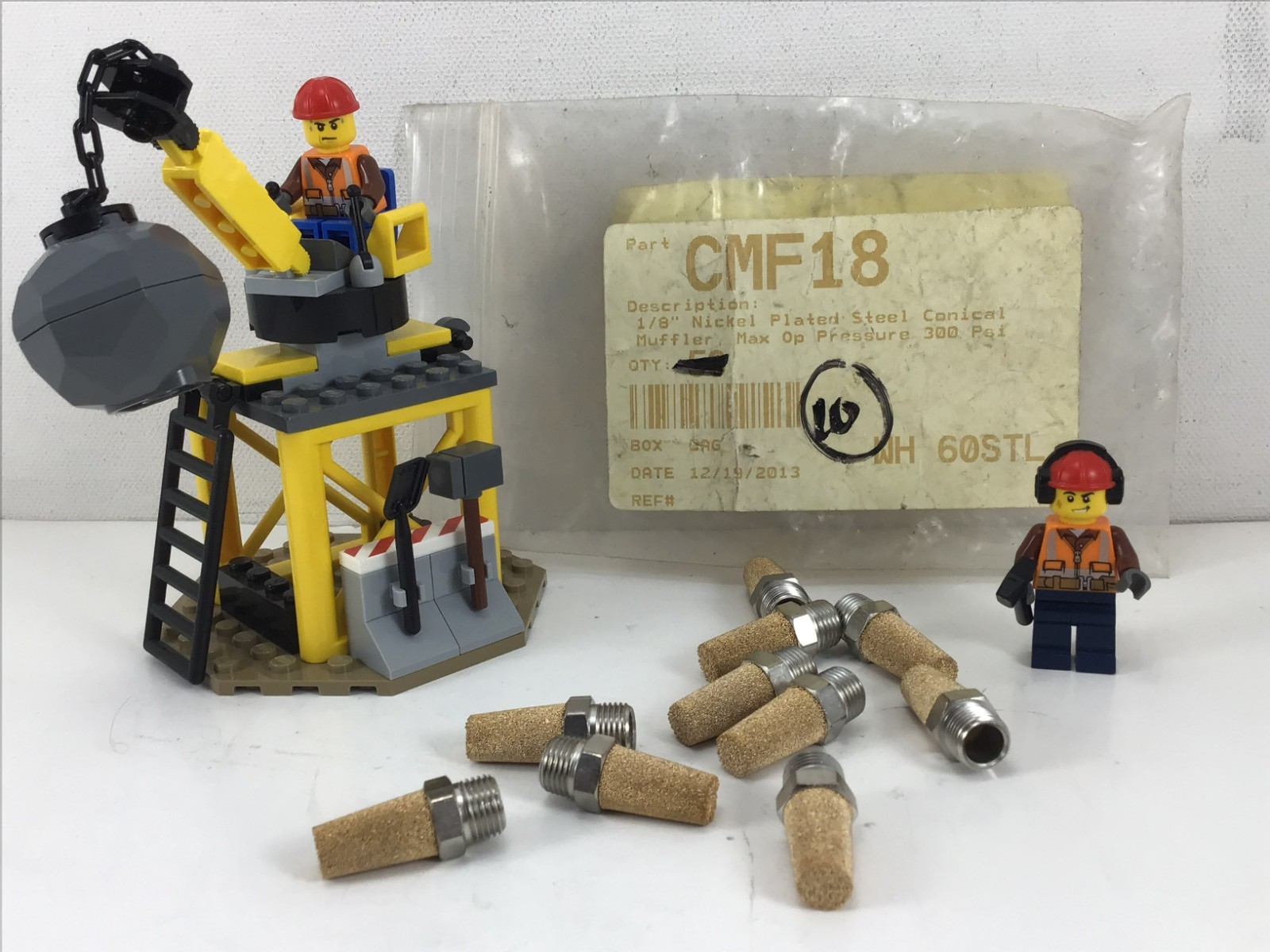 CMF18 – DIXON – 10 PART LOT!! – 1/8″ CONICAL MUFFLER – **NEW OLD STOCK!!**