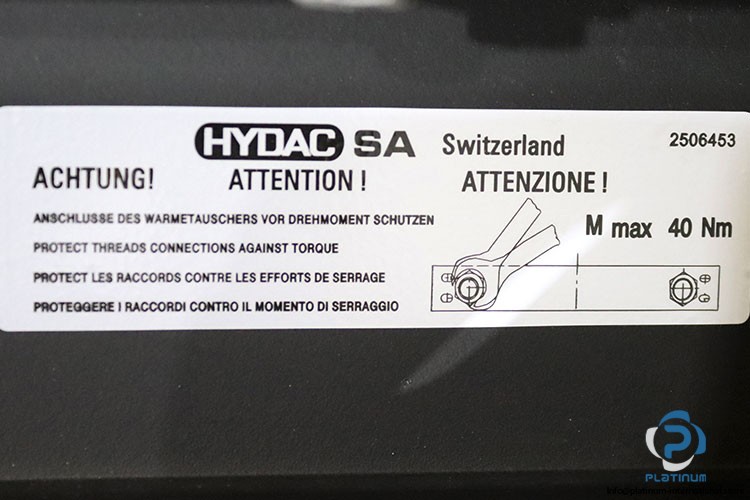 HYDAC OK-EL10L-S/2.1/400V-50HZ COOLING SYSTEM ABB MOTOR_400 V AC, 50 Hz_3 phase