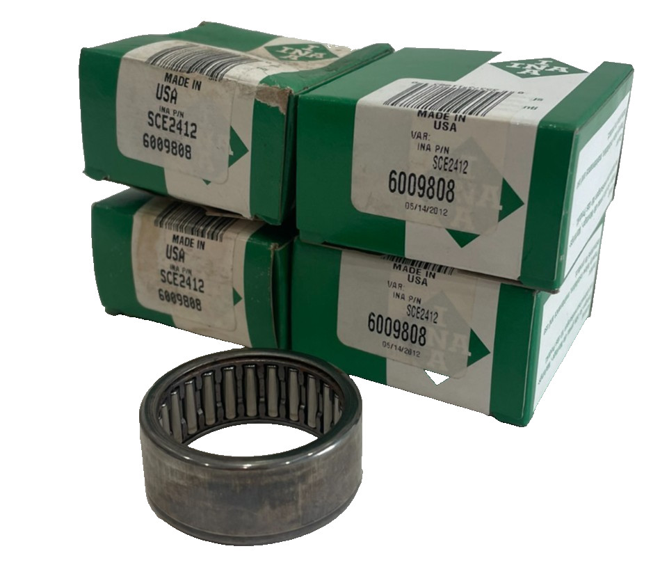 NEW LOT OF 4 SHAEFFLER GROUP INA SCE2412 NEEDLE ROLLER BEARING