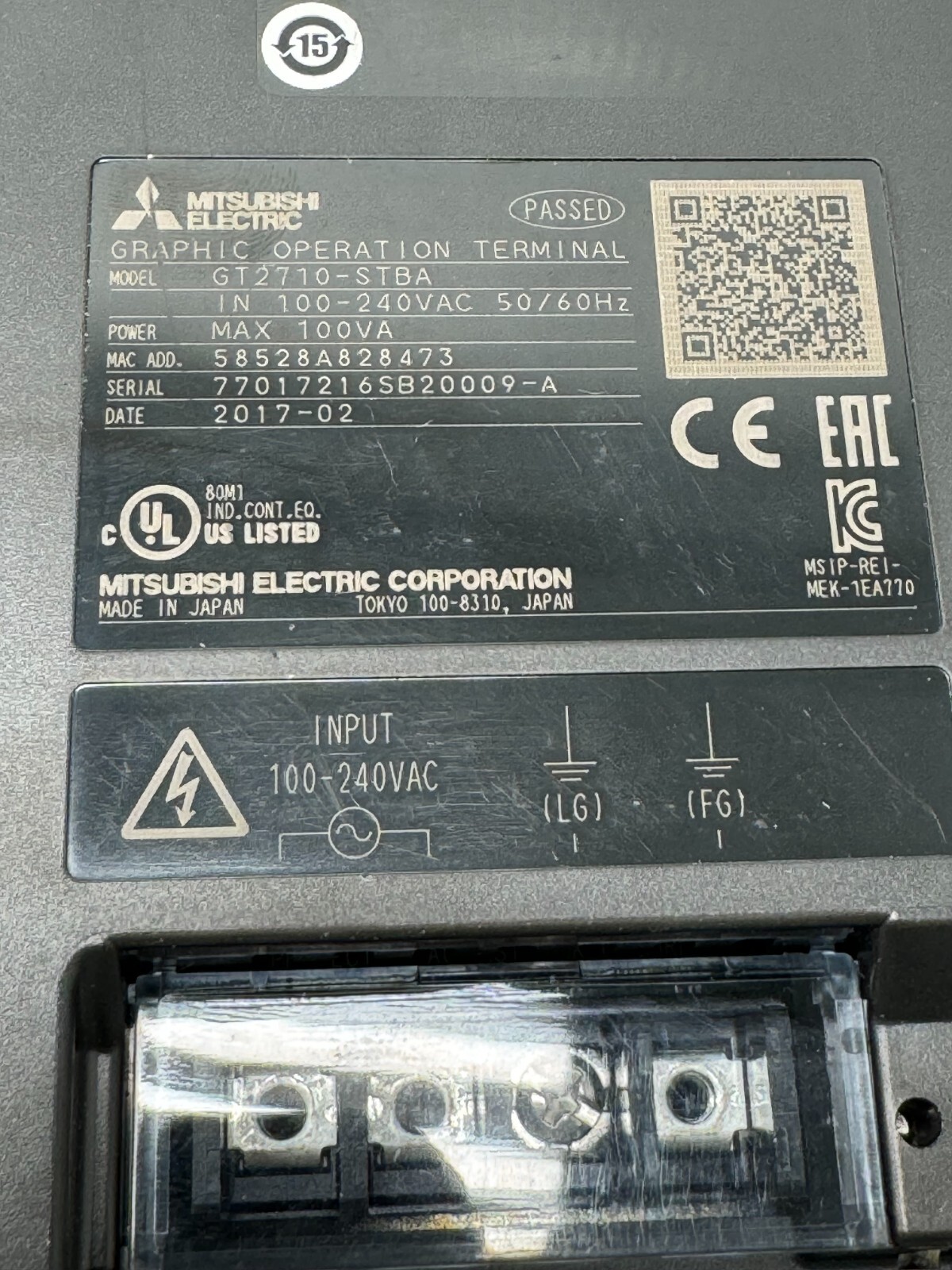 NEW NO BOX MITSUBISHI ELECTRIC GRAPHIC OPERATIONAL TERMINAL GT2710-STBA