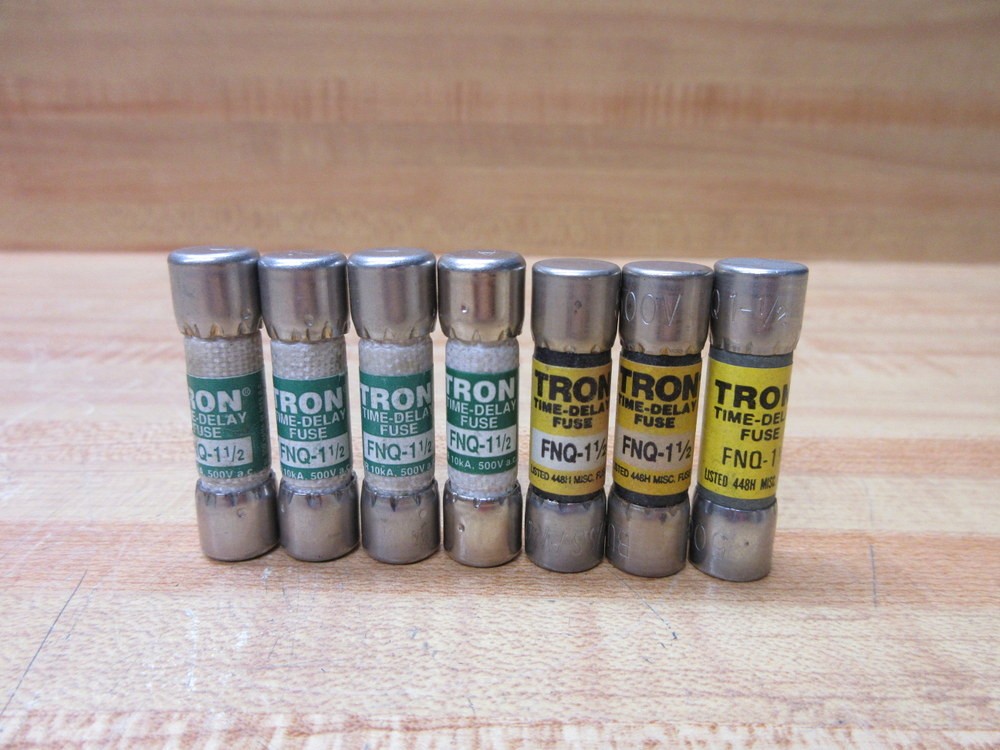 Buss FNQ-1-1/2 Bussmann Fuse Cross Ref 6F148 (Pack of 7)