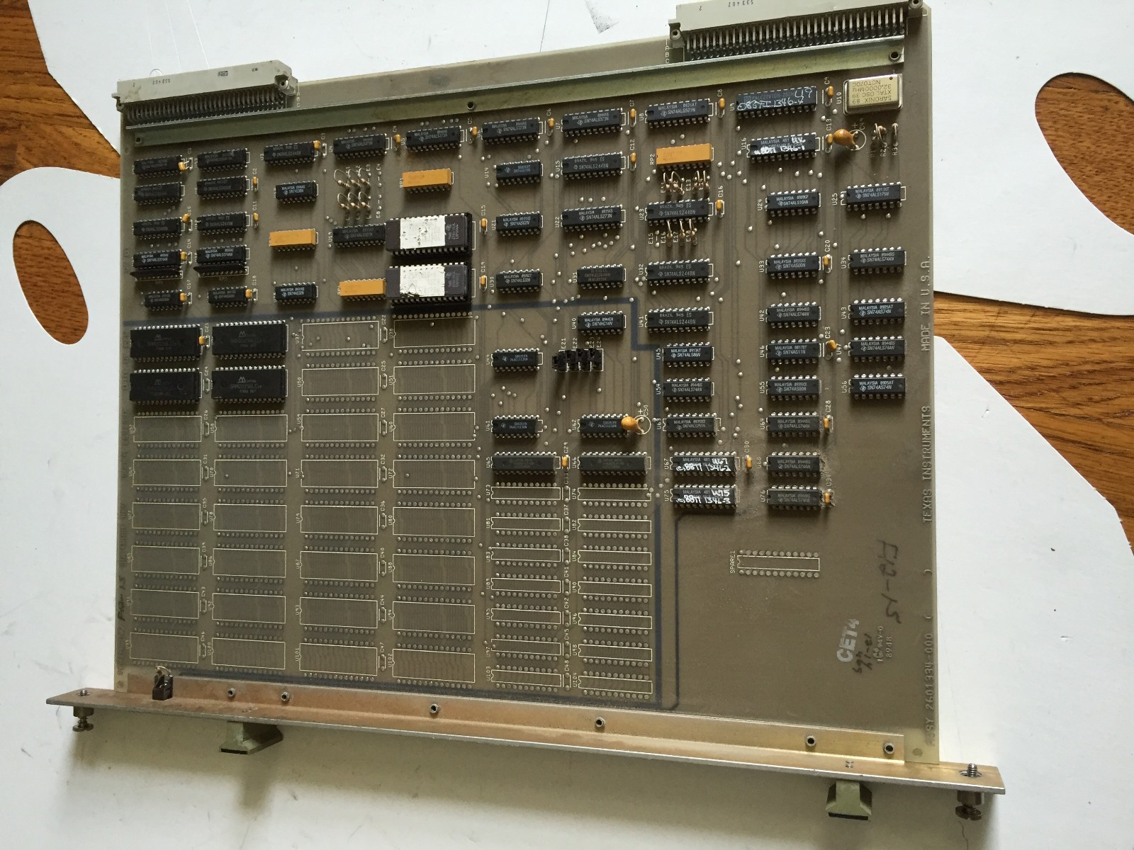 SIEMENS 560-2130,TEXAS 2601334-000,SCHEM 2601332,64K MEM GOOD CARD,5602130,BI