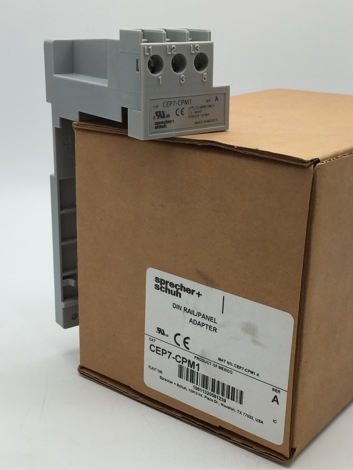 Sprecher + Schuh CEP7-CPM1 Din Rail Panel Adapter
