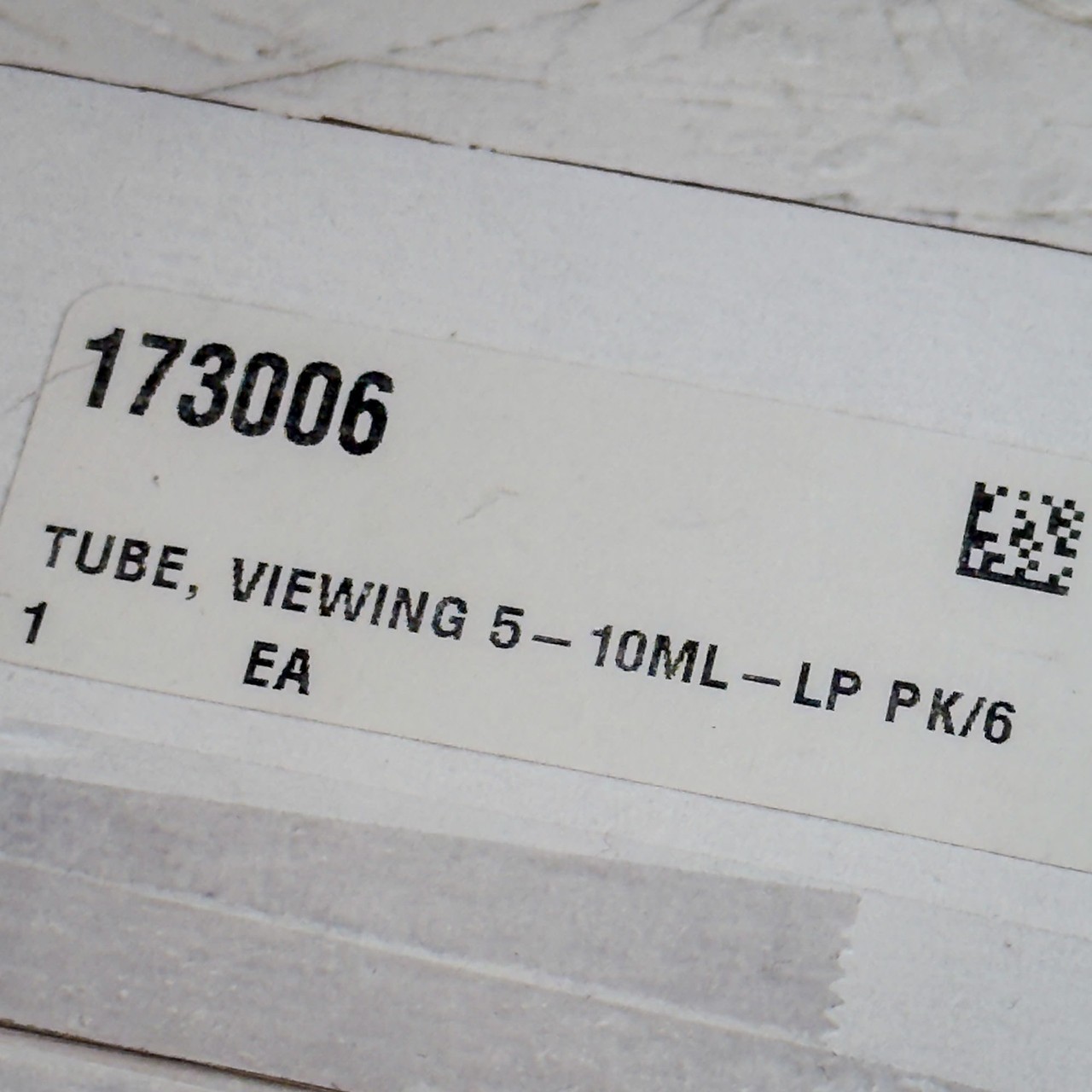 6-Pack, Hach 173006 Viewing Tube 5 mL / 10 mL Marks with Stopper