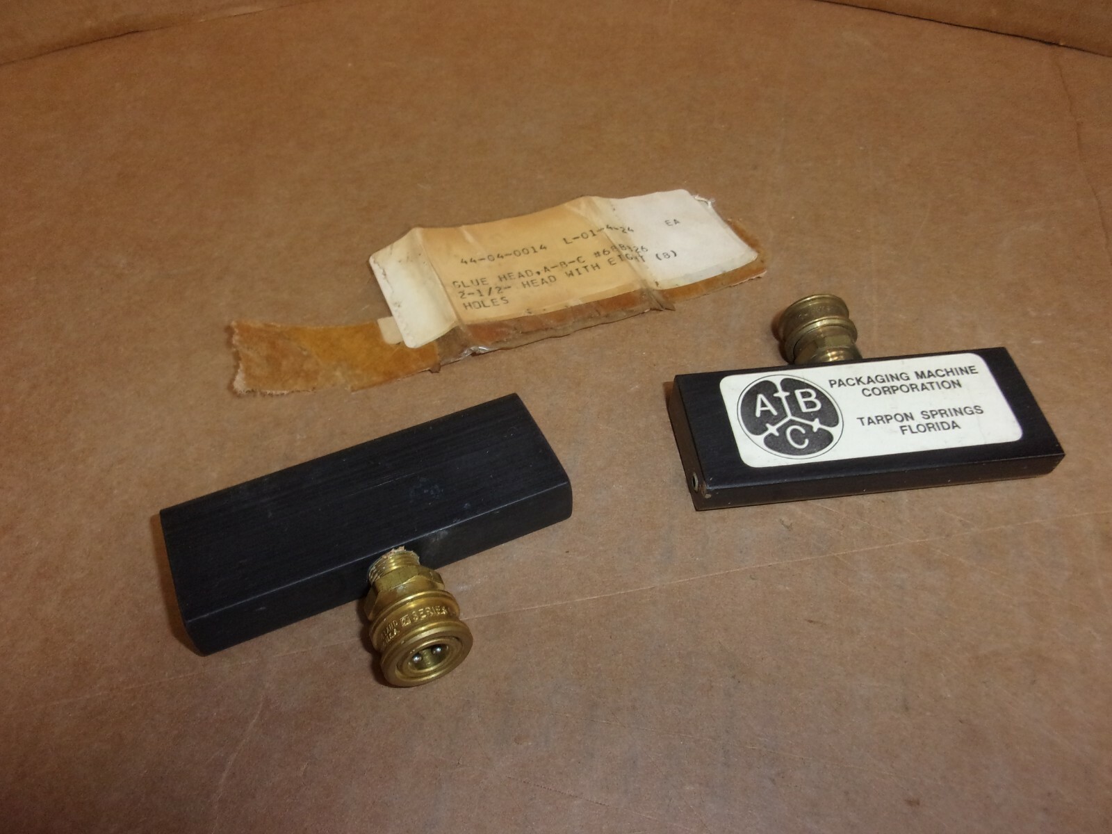 ABC Packaging Machine Corp. Glue Head , 688826 , lot of 2