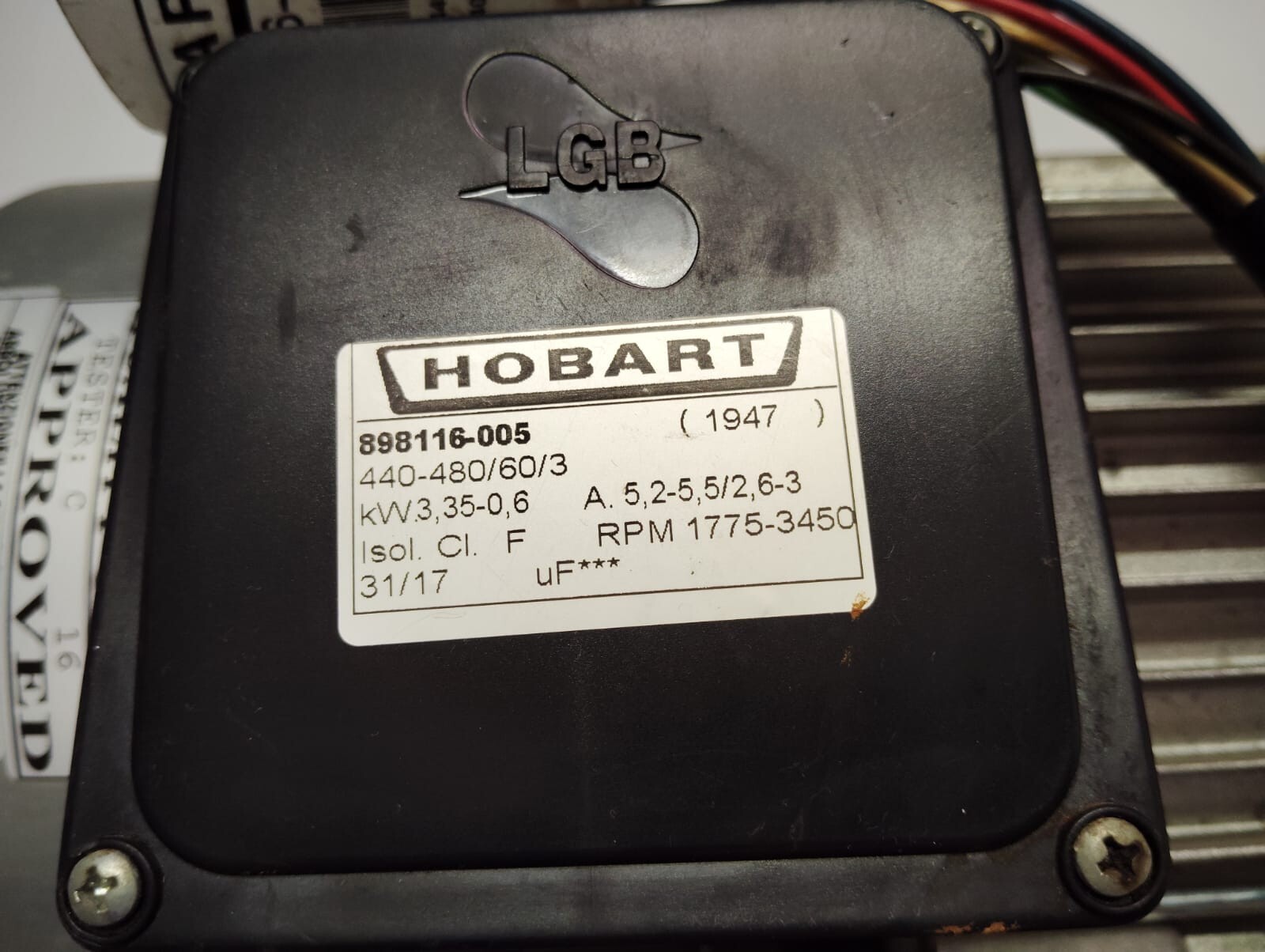 HOBART 898116-005 WASH PUMP