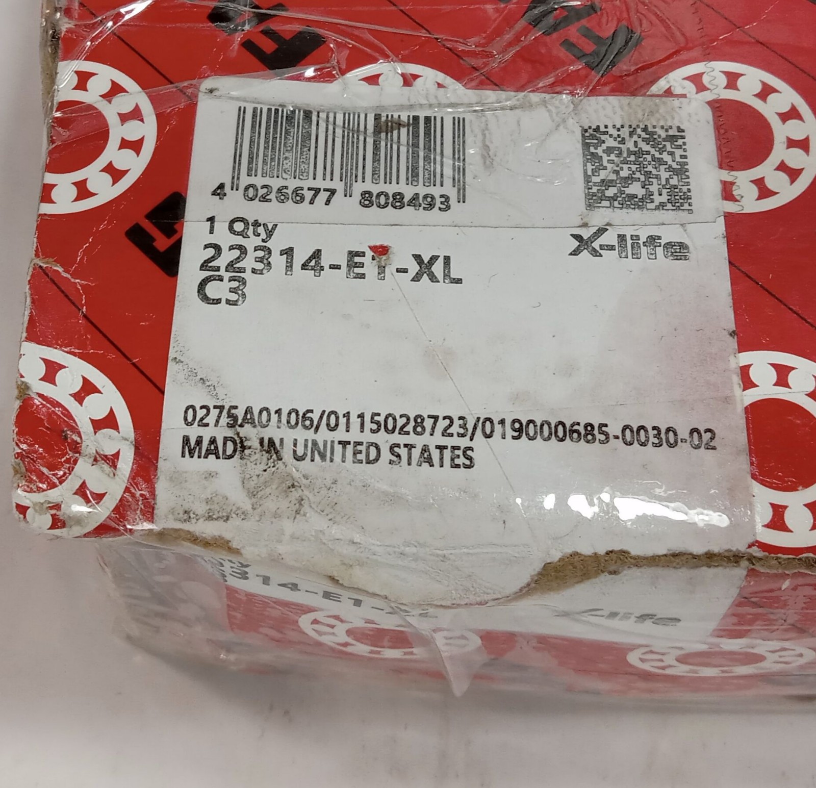 1 NEW FAG 22314-E1-XL C3 70X150X51mm SPHERICAL ROLLER BEARING NIB **MAKE OFFER**