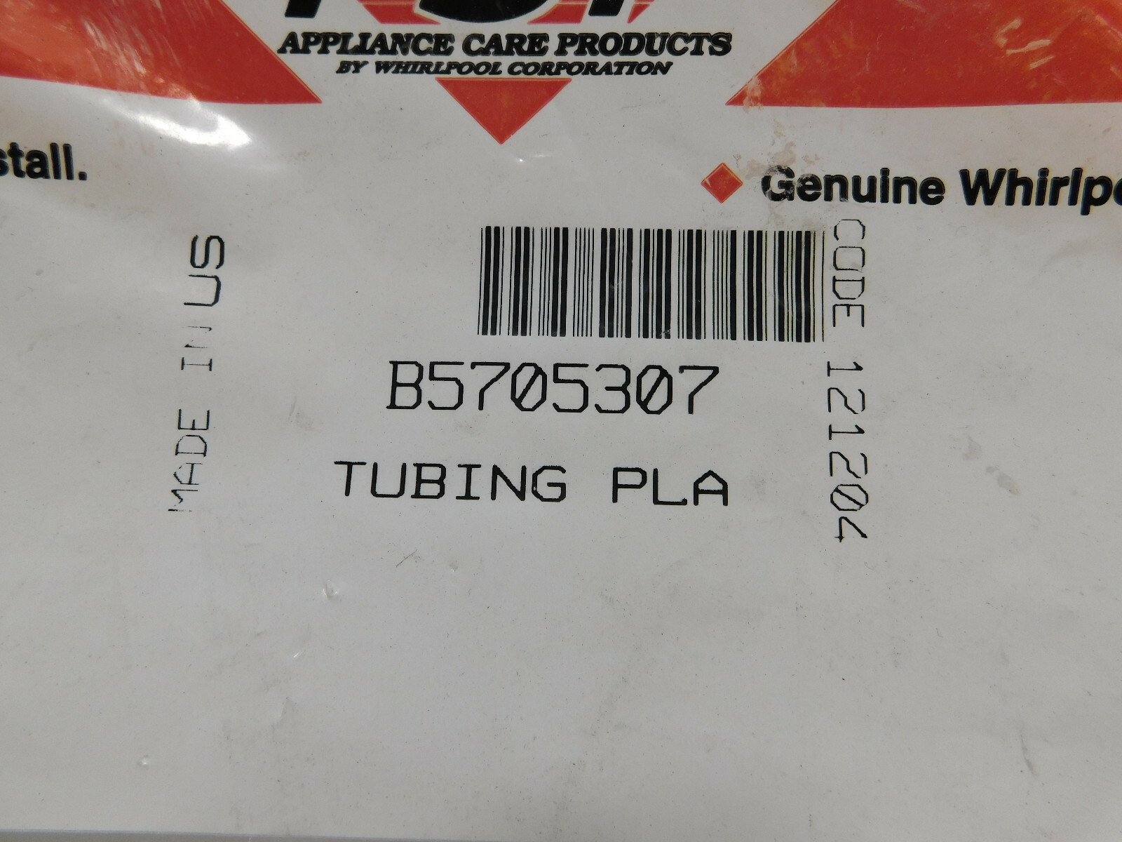 FSP Whirlpool Factory Certified OEM Part B5705307 Refrigerator Plastic Tubing