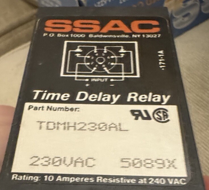 NOS SSAC Littelfuse 230 VAC TDMH230AL Timer Time Delay Relay