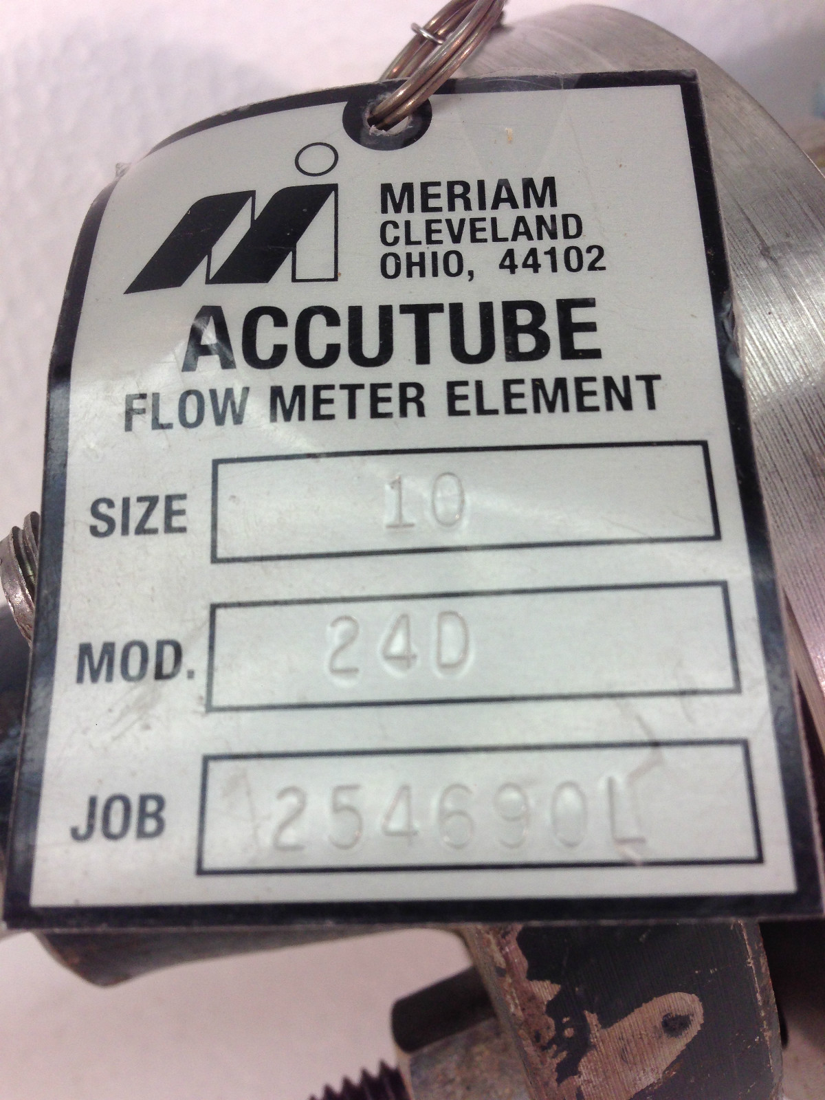 New Overstock Meriam Accutube 24D Flanged Insertion Type Flow Sensor