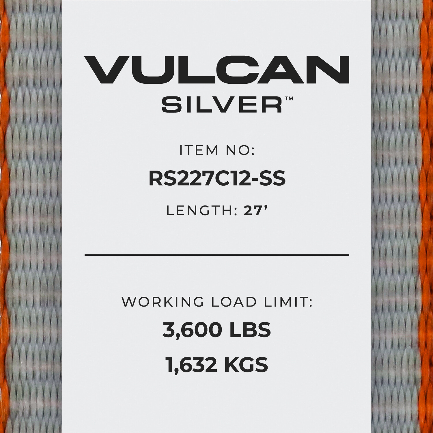 Ratchet Strap – Chain Anchors – 2″x27′, 2 Pack – Silver Series – 3600 lbs SWL