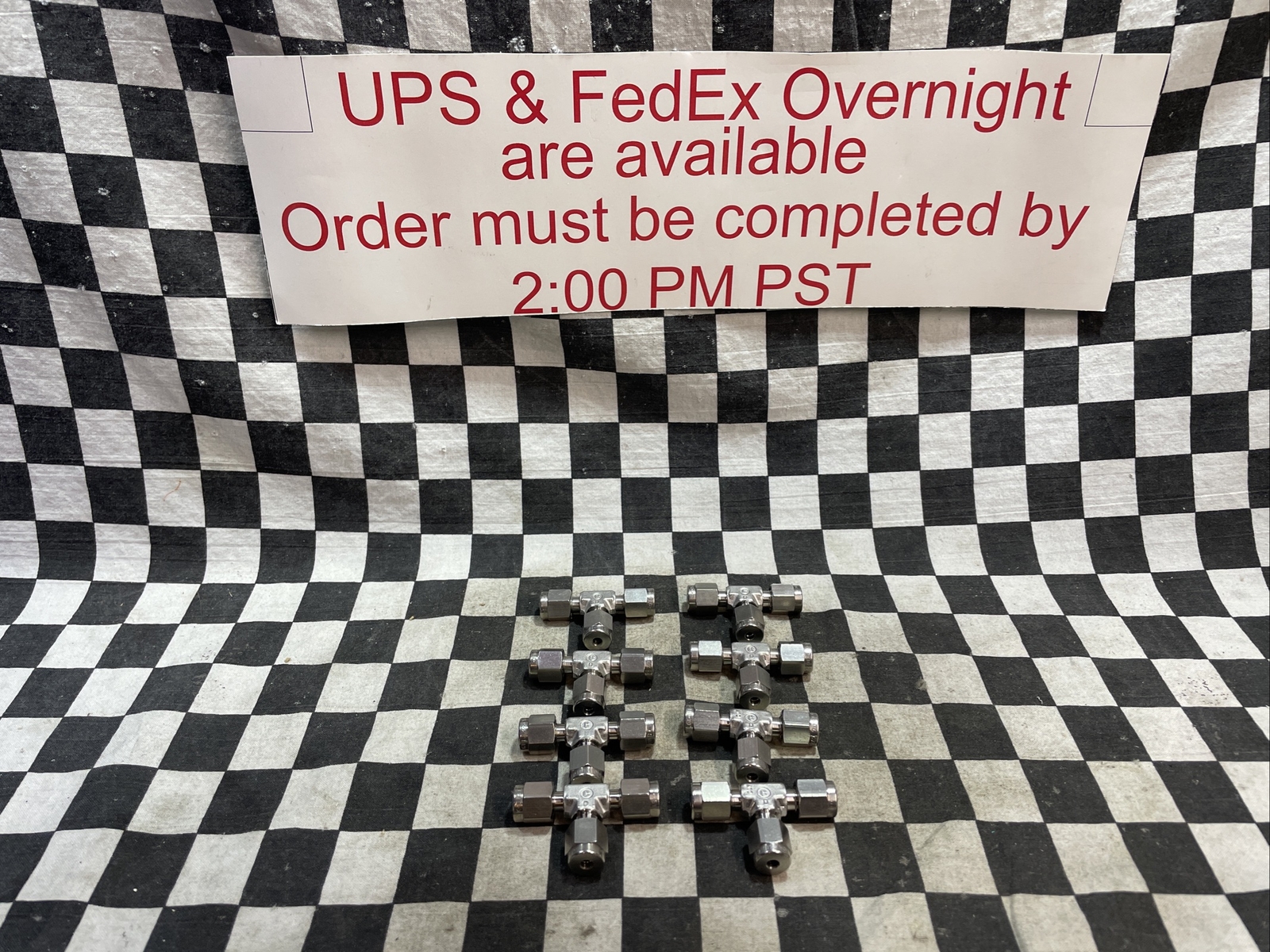 SWAGELOK SS-200-3, SS2003, TEE UNION 1/8″, LOT OF 8, SHIPSAMEDAY#1326V33
