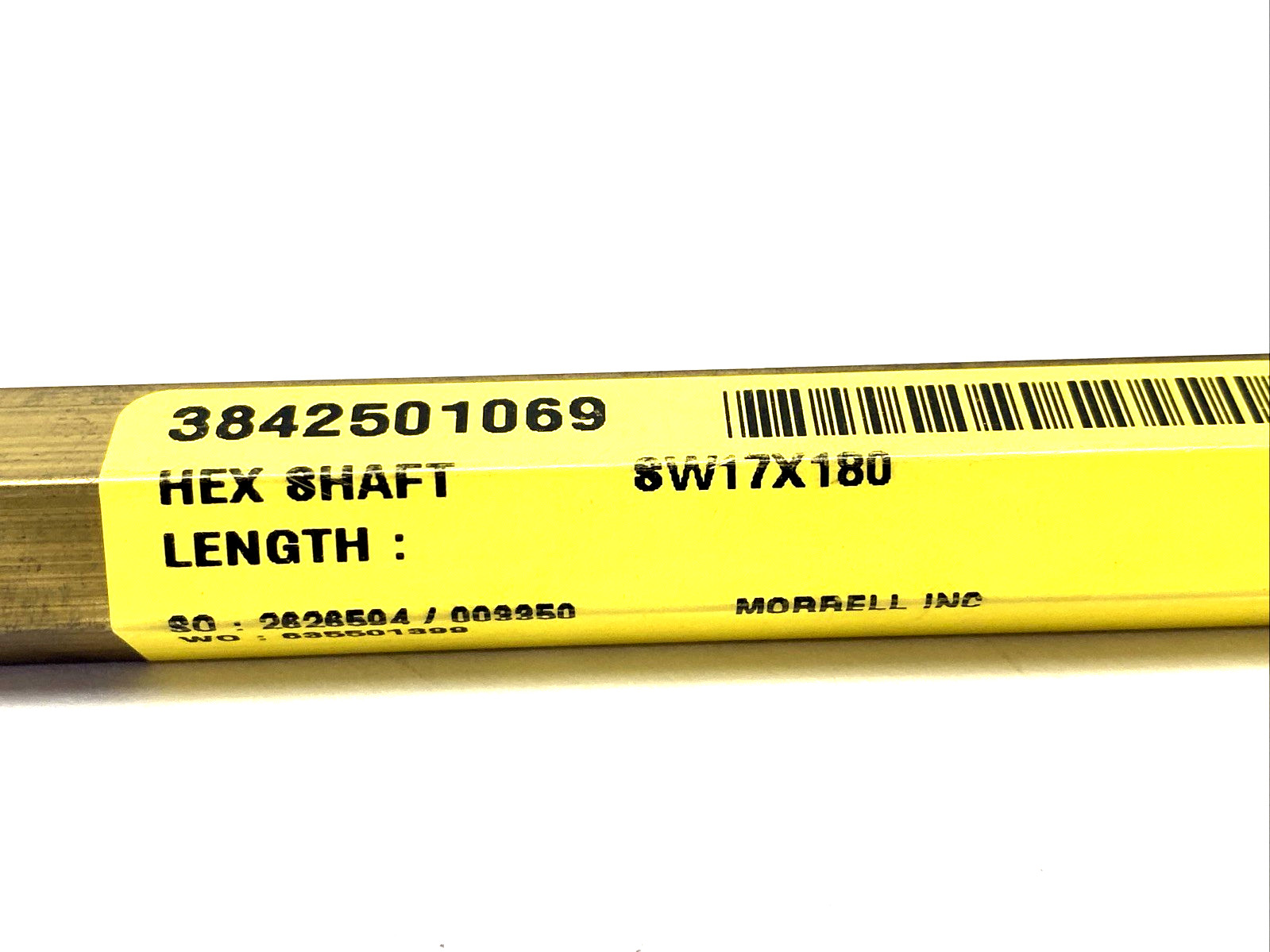 Bosch Rexroth 3842501069 hex Shaft SW17x180 180mm Length 17mm Wrench Size