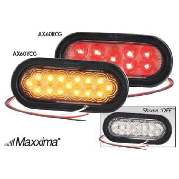 Maxxima Ax60ycg-Kit Park/Turn Light, Led, Amber, Grommet, Oval
