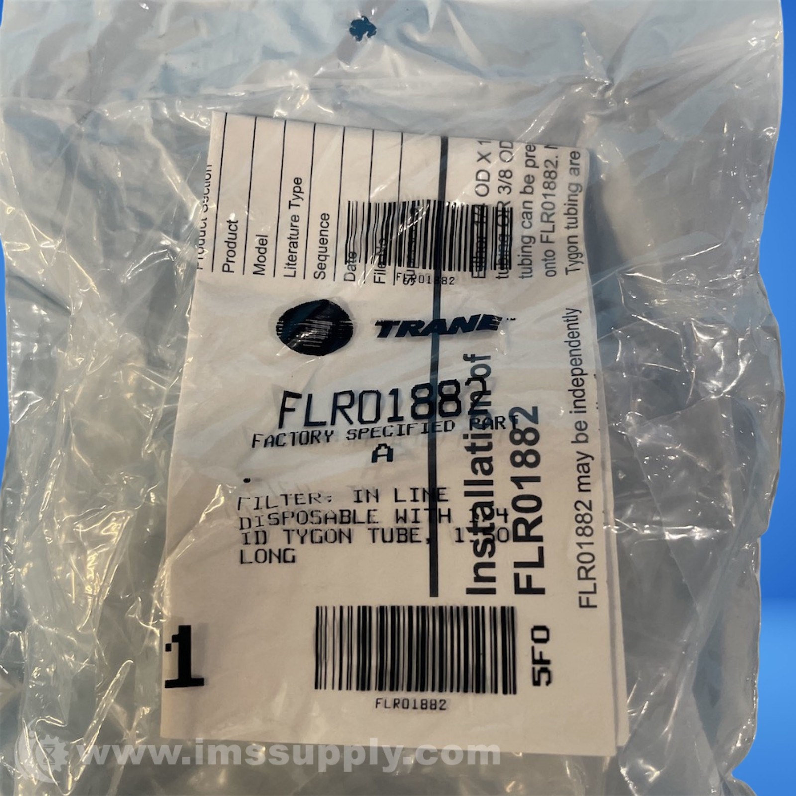 Trane FLR01882 In-Line Disposable Filter FNFP