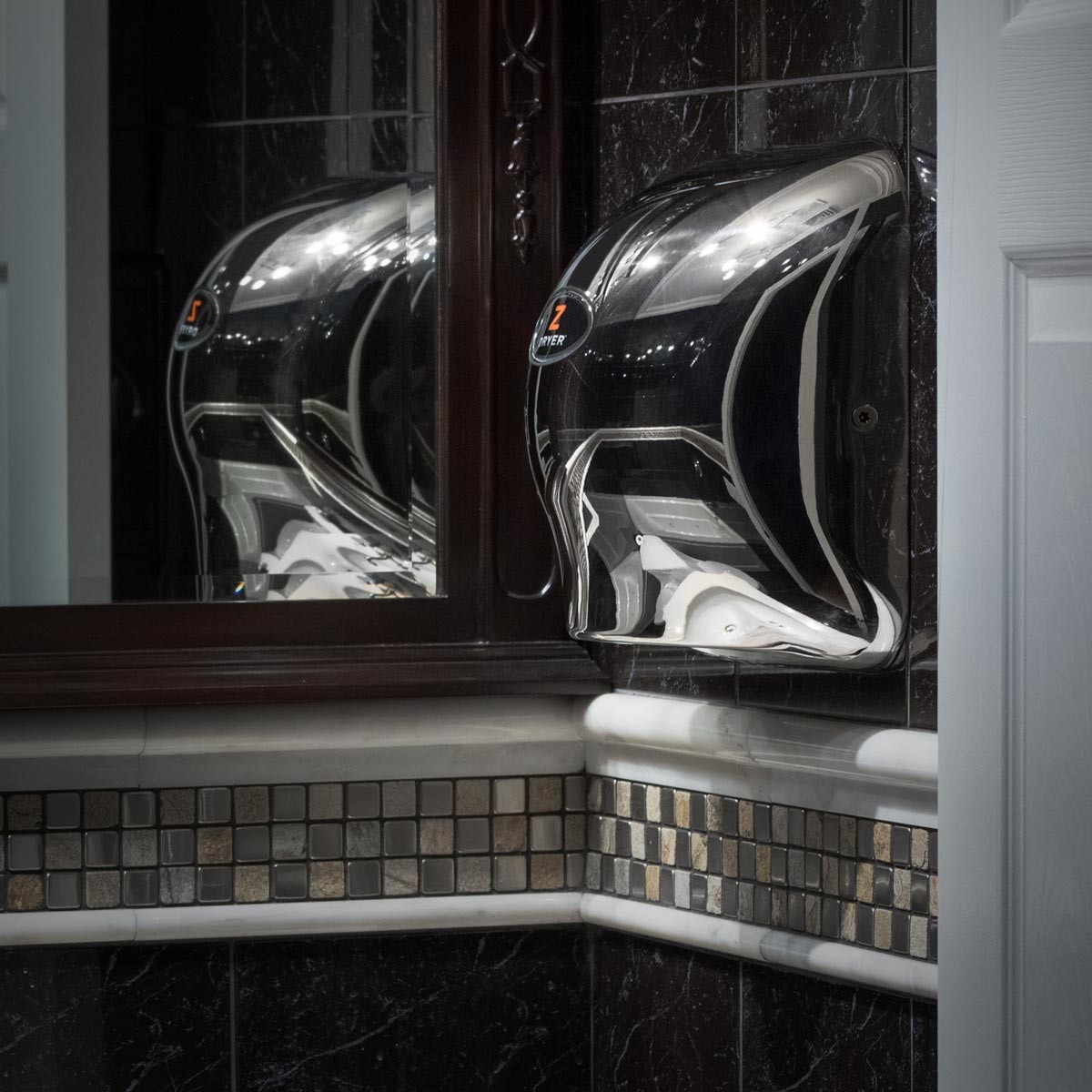 ZHD1C Stainless Steel High Speed Wall Mount Hand Dryer in Chrome