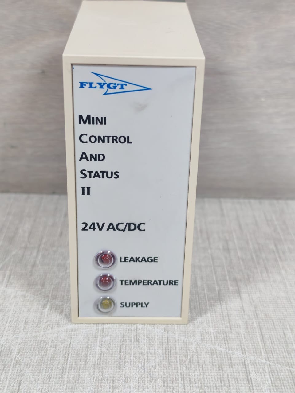 FLYGT MINI CONTROL AND STATUS II P/N 835857 VER.96001 PUMP SENSOR MONITOR 24VDC