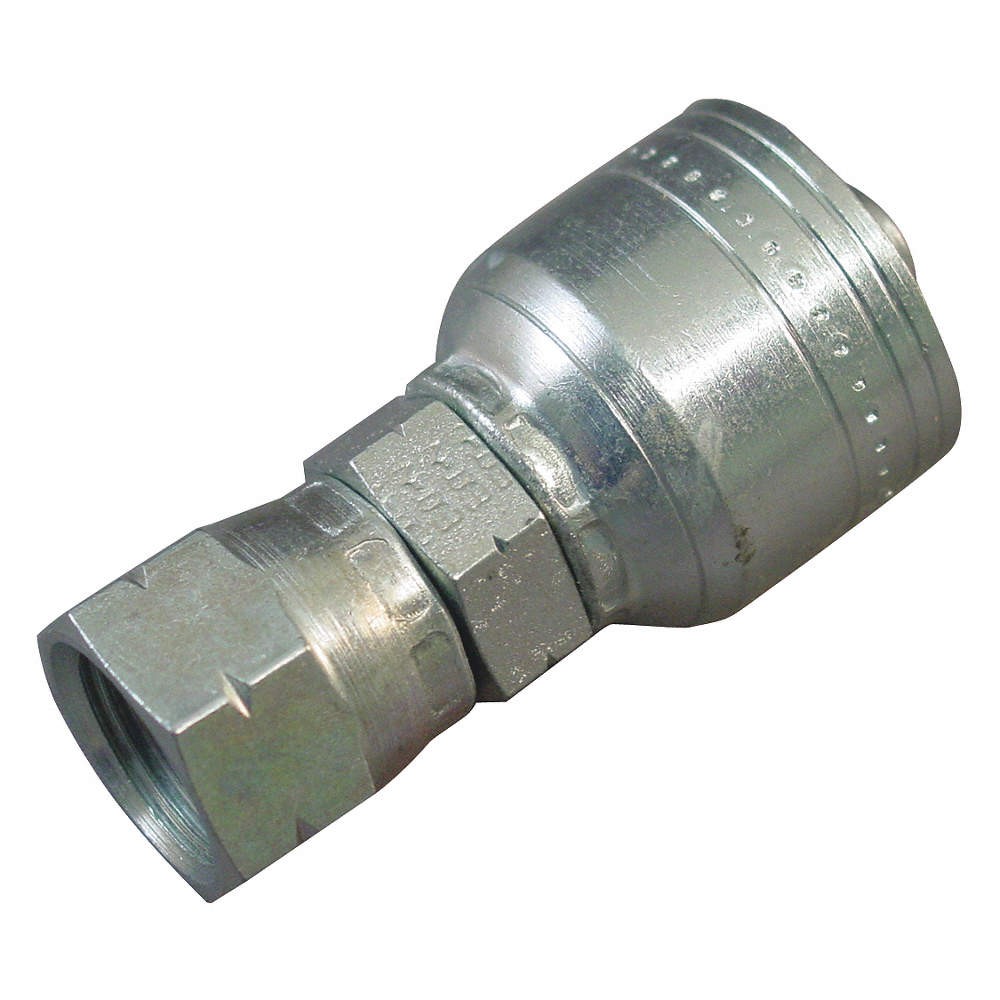 AEROQUIP 1AA6FS6 Crimp Fitting,3/8″ I.D.,5/8″,F,SAE 46AD31