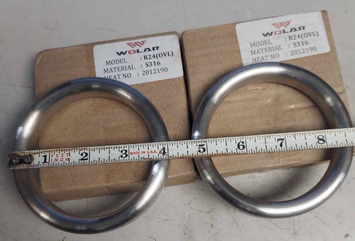 Lot of 2 – Wolar Steel Ring Sealing Joint Gasket R-24(OVL)