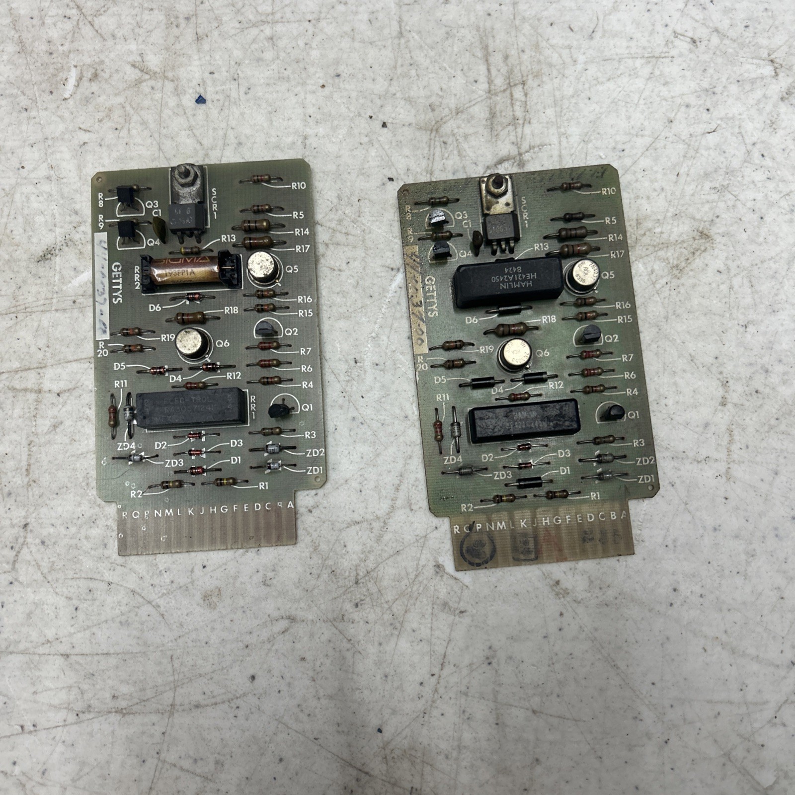 Lot Of 2 GETTYS 44-0037-00 DRIVE FAULT PC BOARD CARD, 44-0037-101
