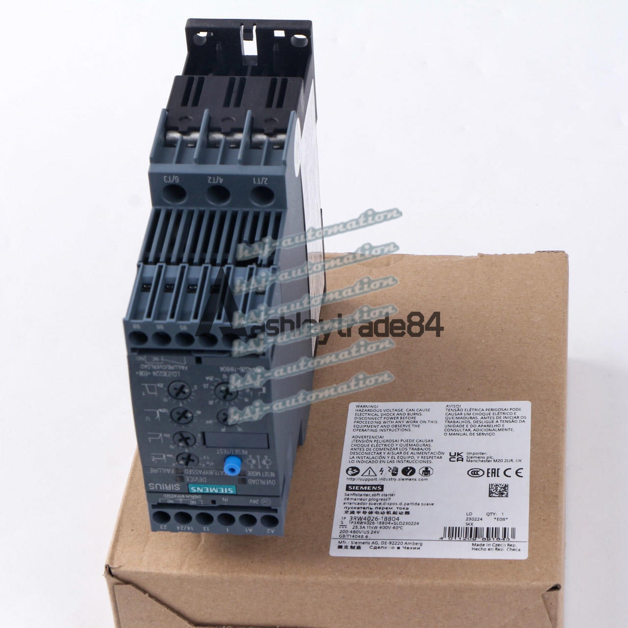 ONE NEW 3RW4026-1BB04 Siemens Soft Starter 3RW 4026-1BB04