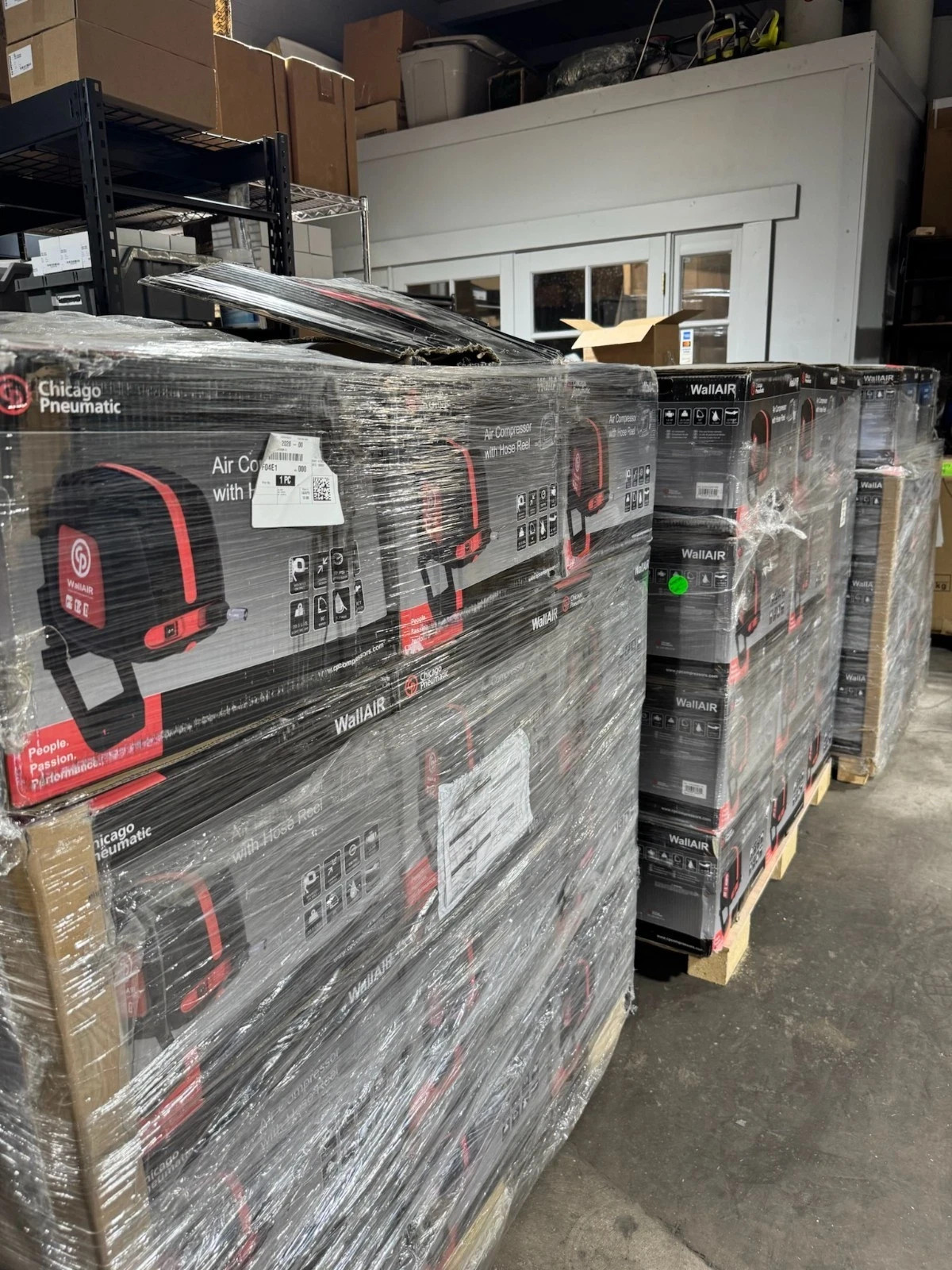 Chicago Pneumatic Wall Mount Compressor w/ Hose Reel WallAIR CP HR 1129740909
