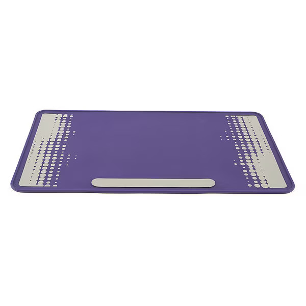 Heathrow Scientific 120507 Lab Mat, Silicone Bnch Protector, Prpl/Gry