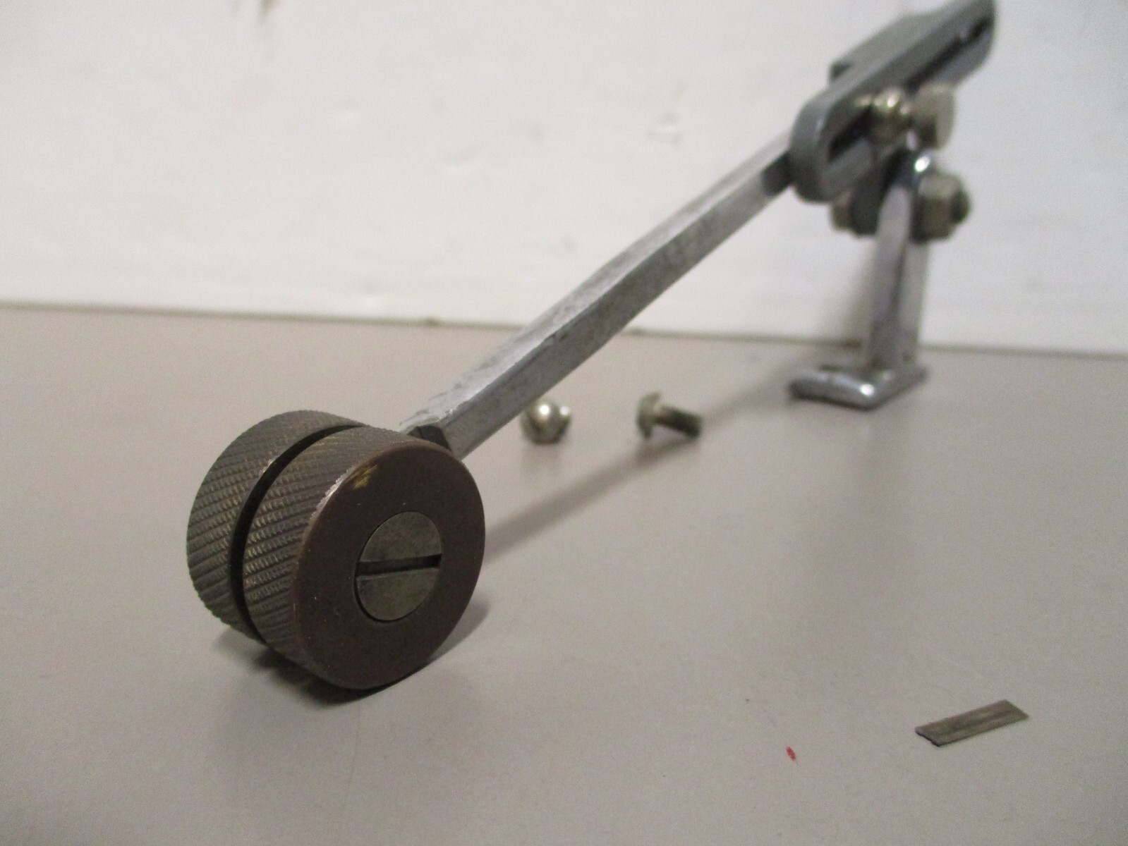Depth Guide Arm and Mount for Vintage Wolf Model R Electric Fabric Cutter