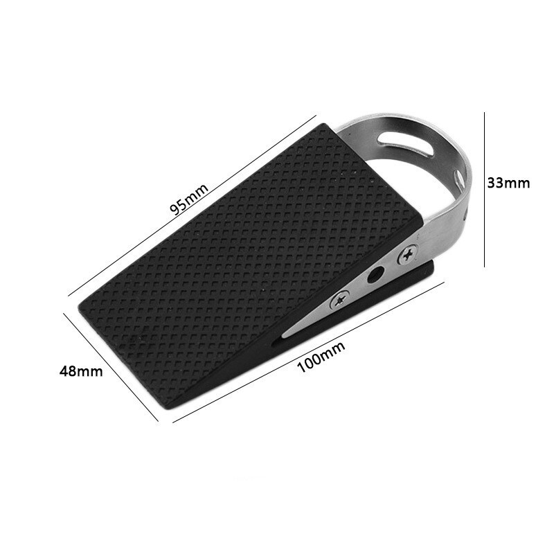 33mm Door Stopper for Bottom Door Stop Wedge Non-Slip, Stainless Steel