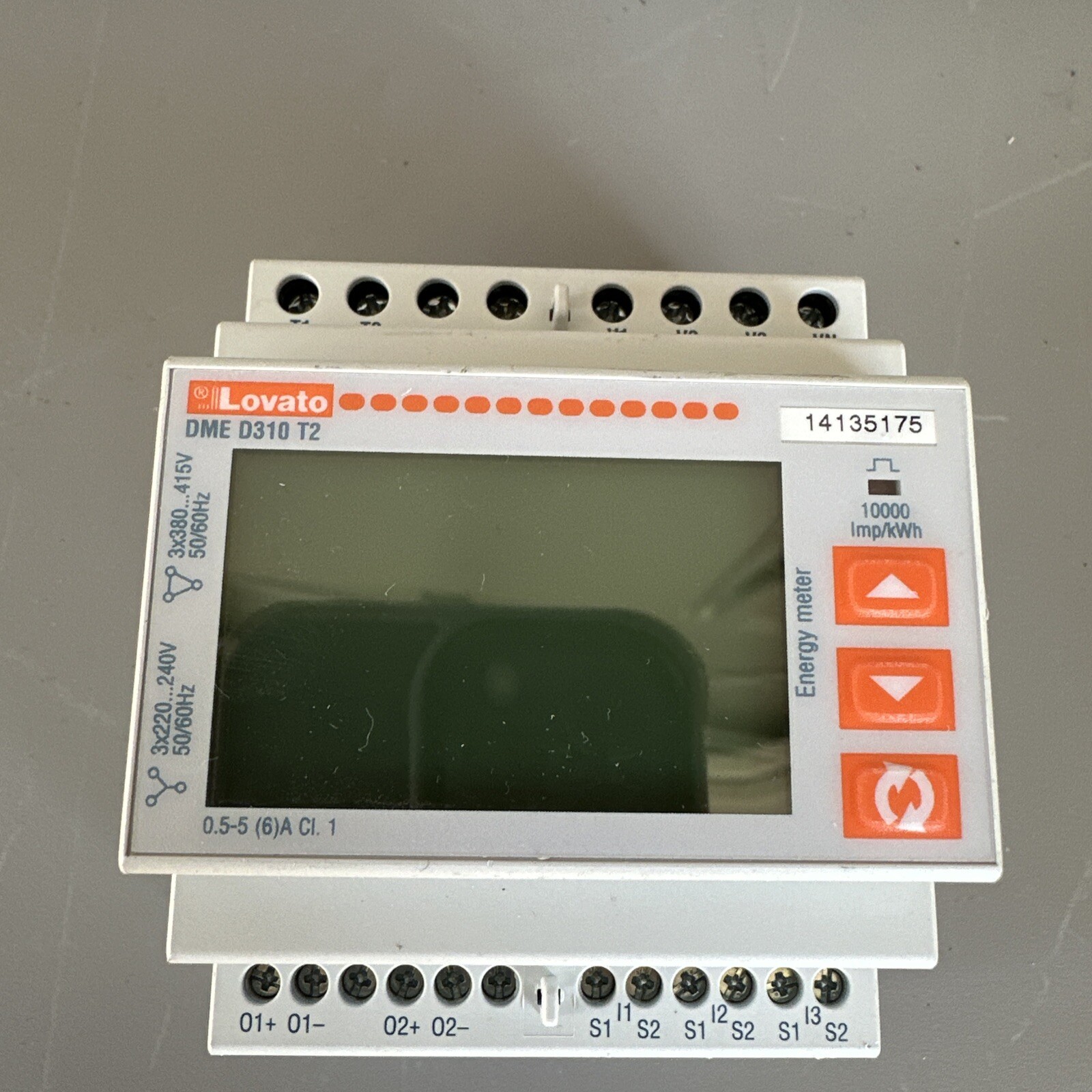LOVATO DMED310T2 ENERGY METER, 3×220-240V 50/60Hz, 3×380-415V 50/60Hz