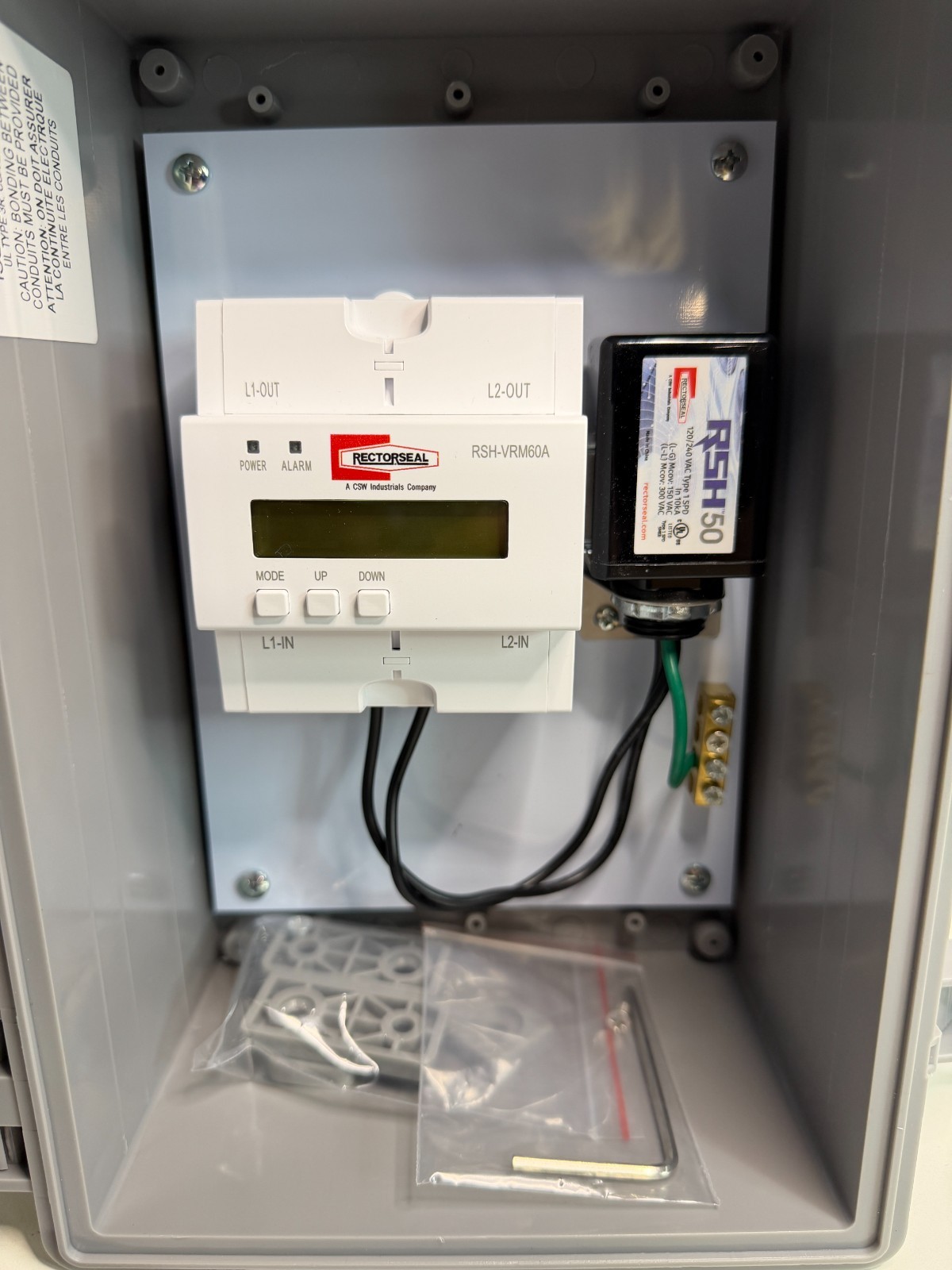 RectorSeal 96421 RSH-50 VRM Kit Surge Protector and Voltage Range Monitor