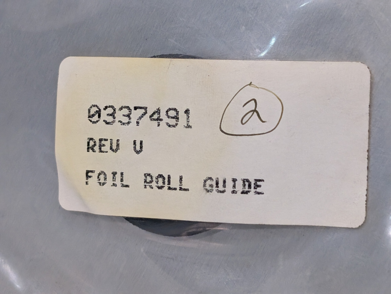 Lot of 10: 0337491 Industrial 5.25″ Foil Roll Guides, Mfg Assembly Module Part