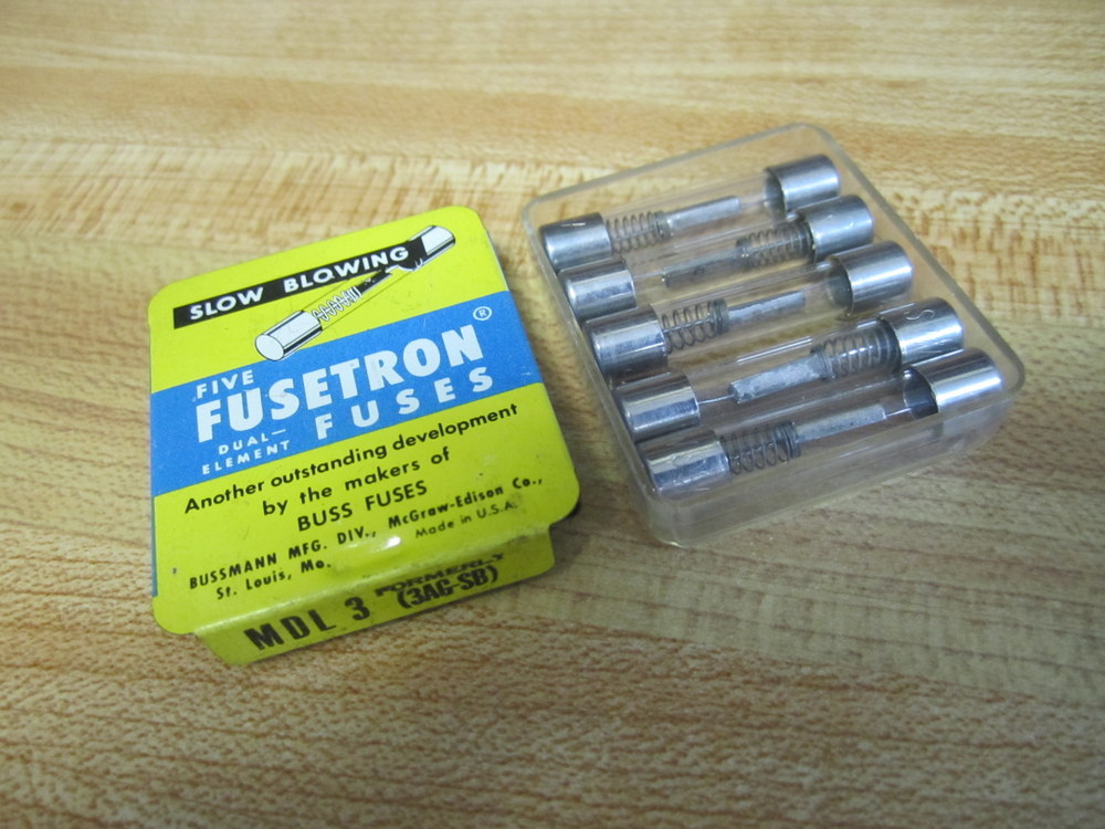 Buss MDL-3 Bussmann Fuse Cross Ref 4XH61 3AG-SB Spring Element (Pack of 30)