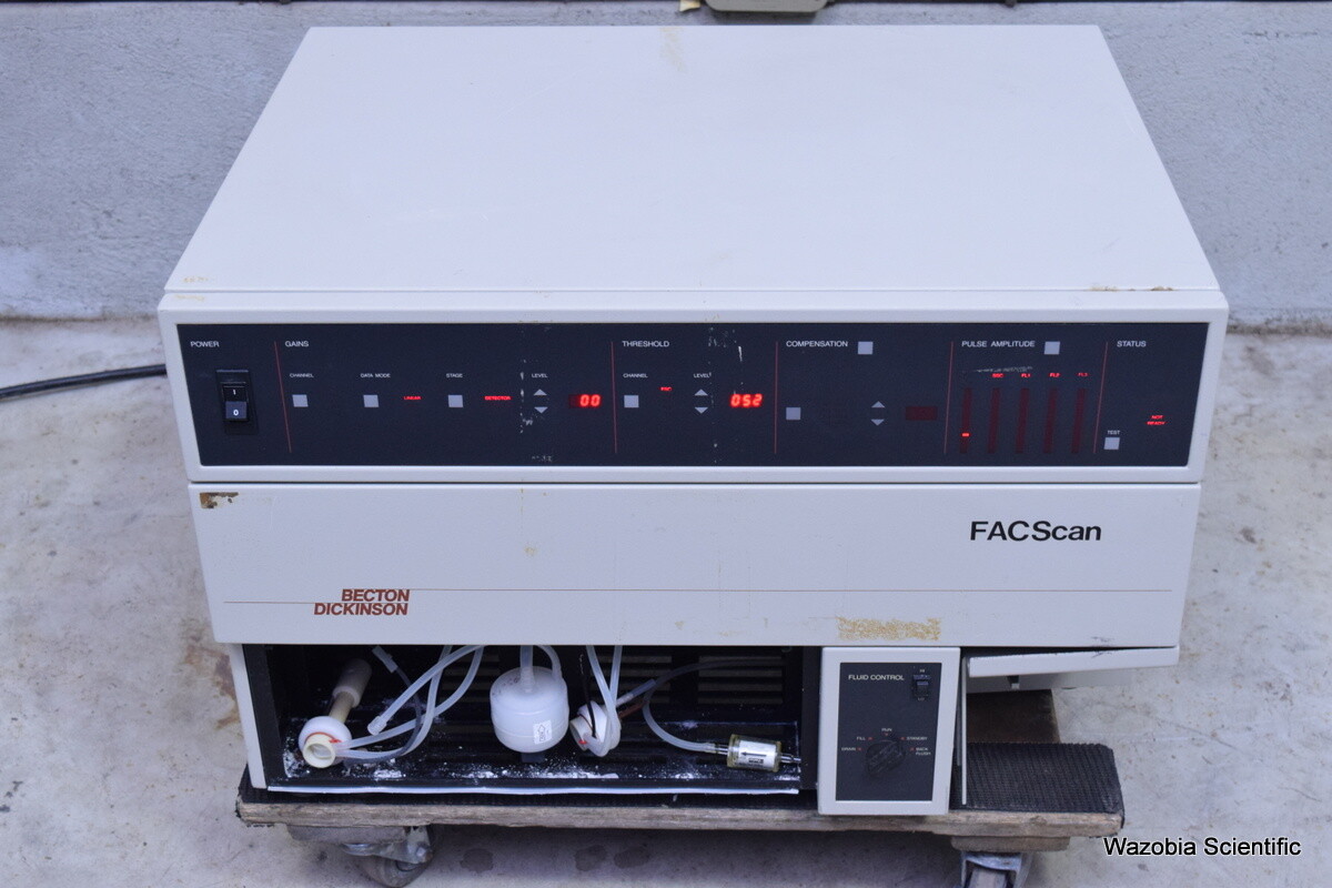 BD BECTON DICKINSON FACSCAN FLUORESCENCE ACTIVATED CELL ANALYZER WITH DETECTORS