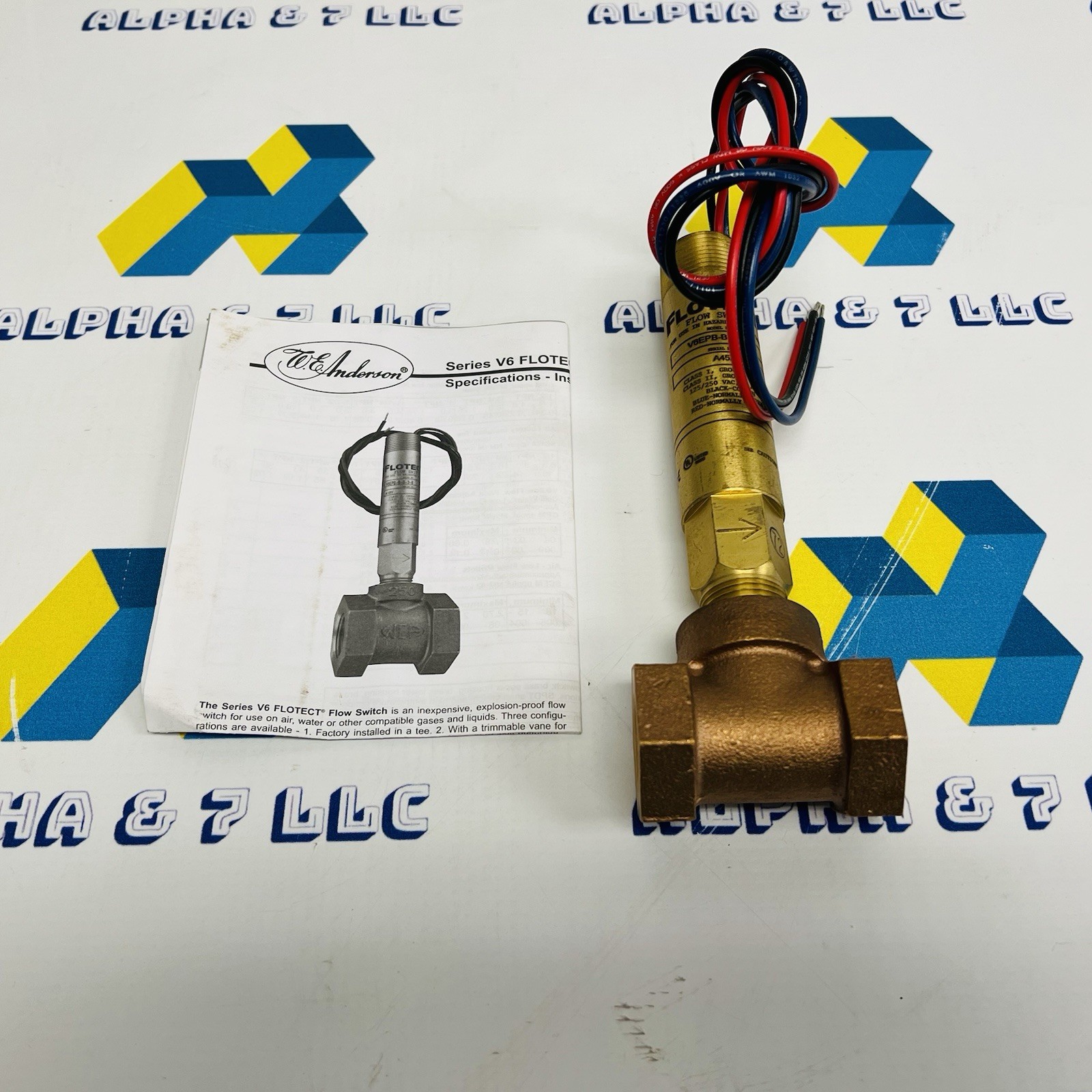 W.E. Anderson V6EPB-B-S-1-B Flow Switch 119003-03