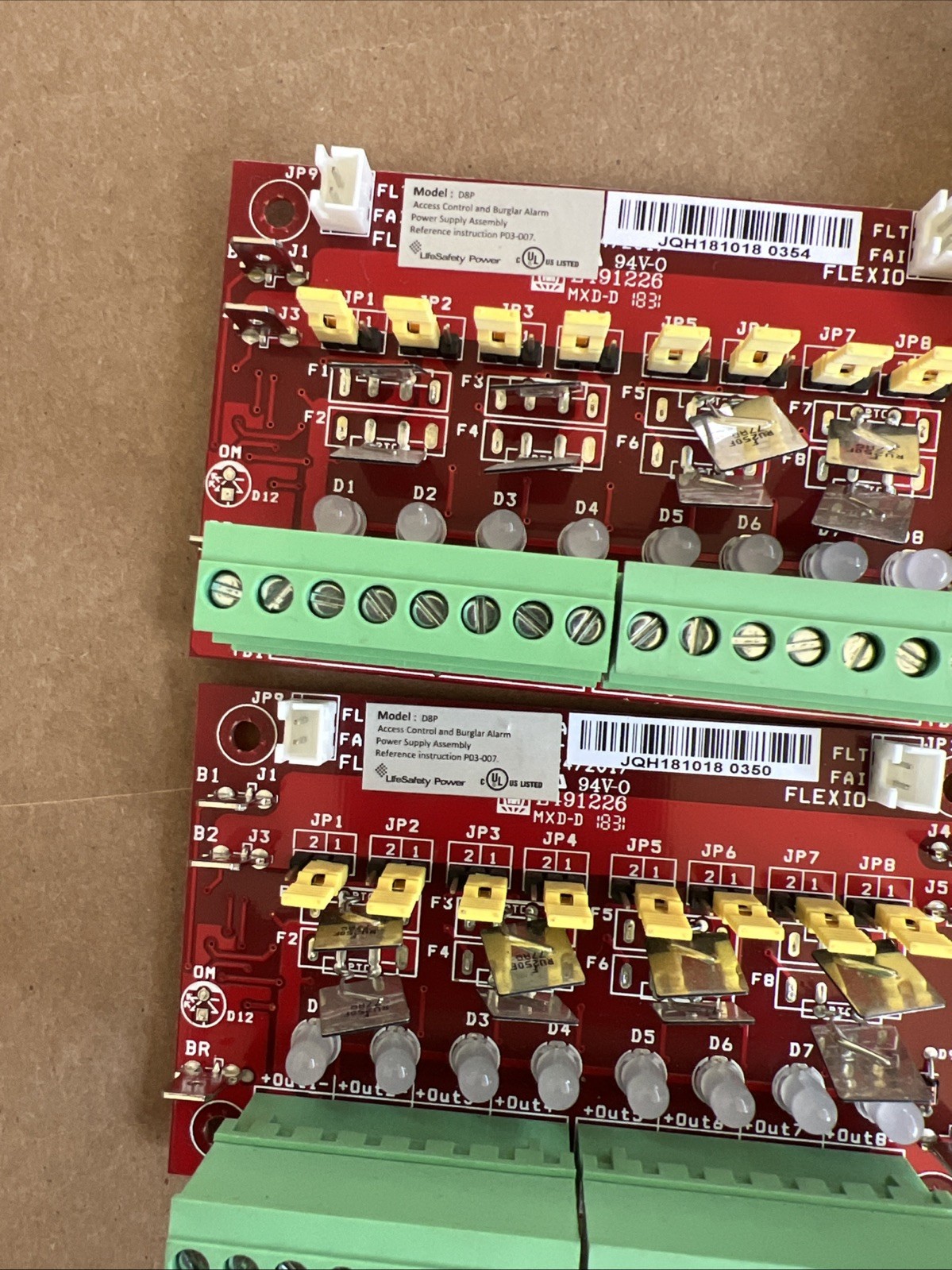 LifeSafety Power C8 Module W/D8P Lot Of 4 Boards