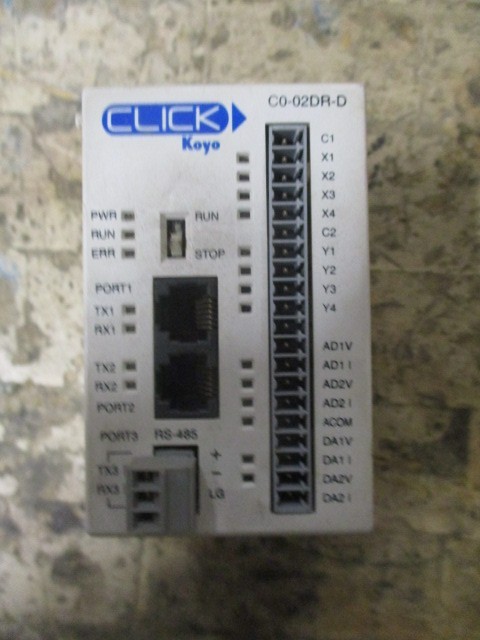 AutomationDirect C0-02DR-D CLICK Koyo Analog CPU Module 24VDC 4IN 4OUT *Tested*