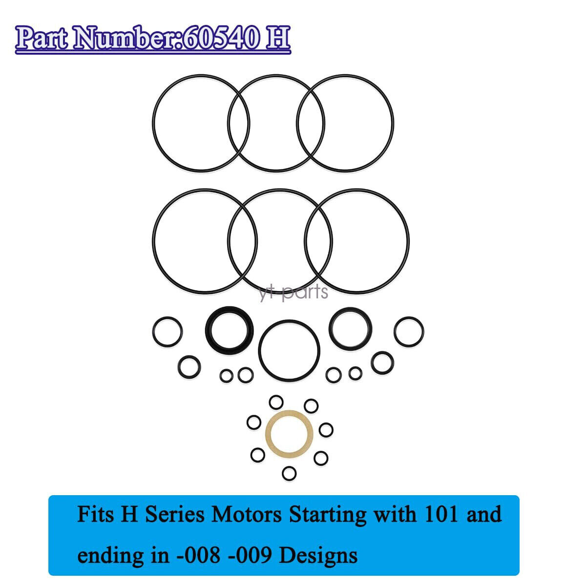 Buna Seal Kit For Char-Lynn 60540 / Eaton 60540-000 101 Series 008 009 Design
