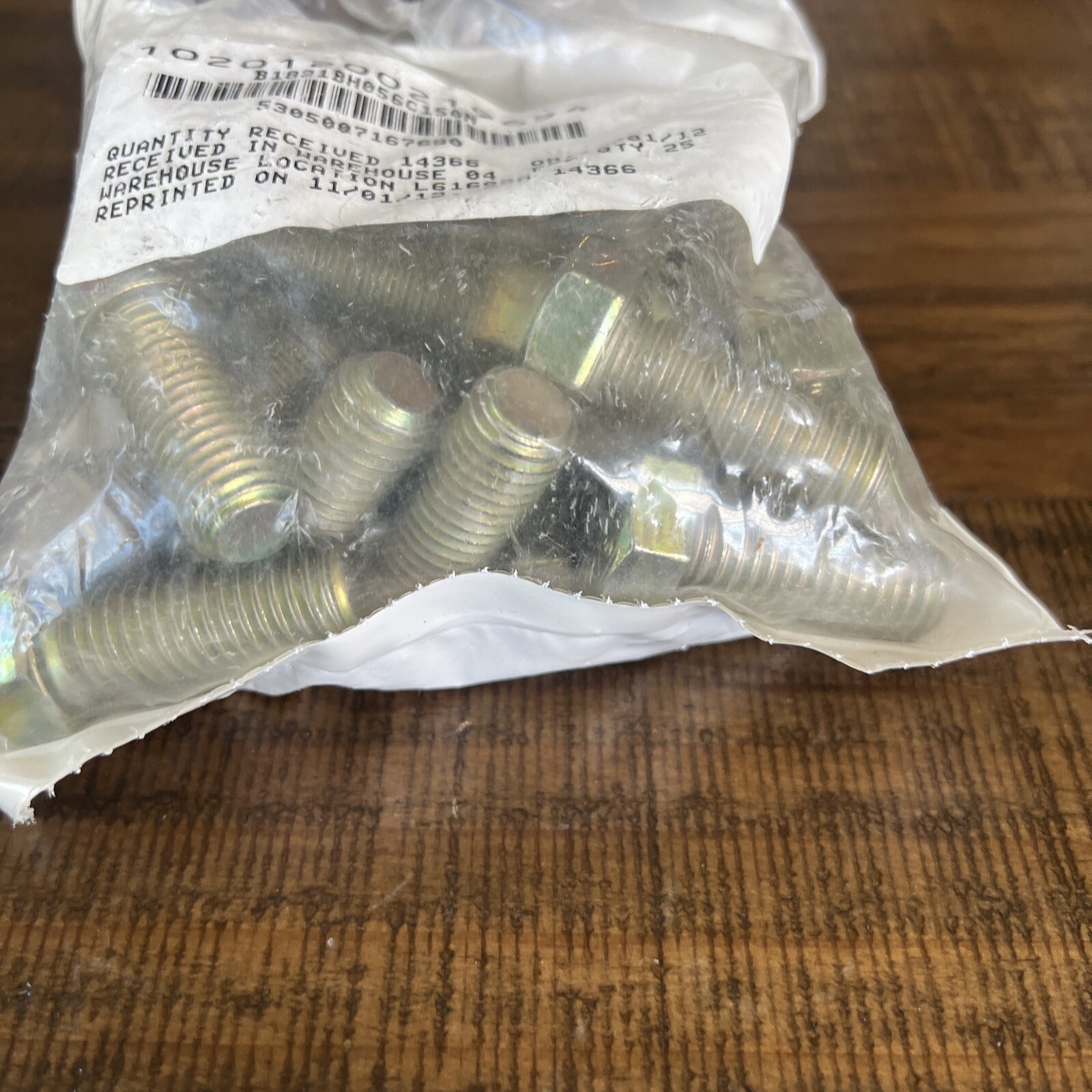 25 Pack SCREW HEX HEAD 9/16-12 X 1.50 B1821BH056C150N